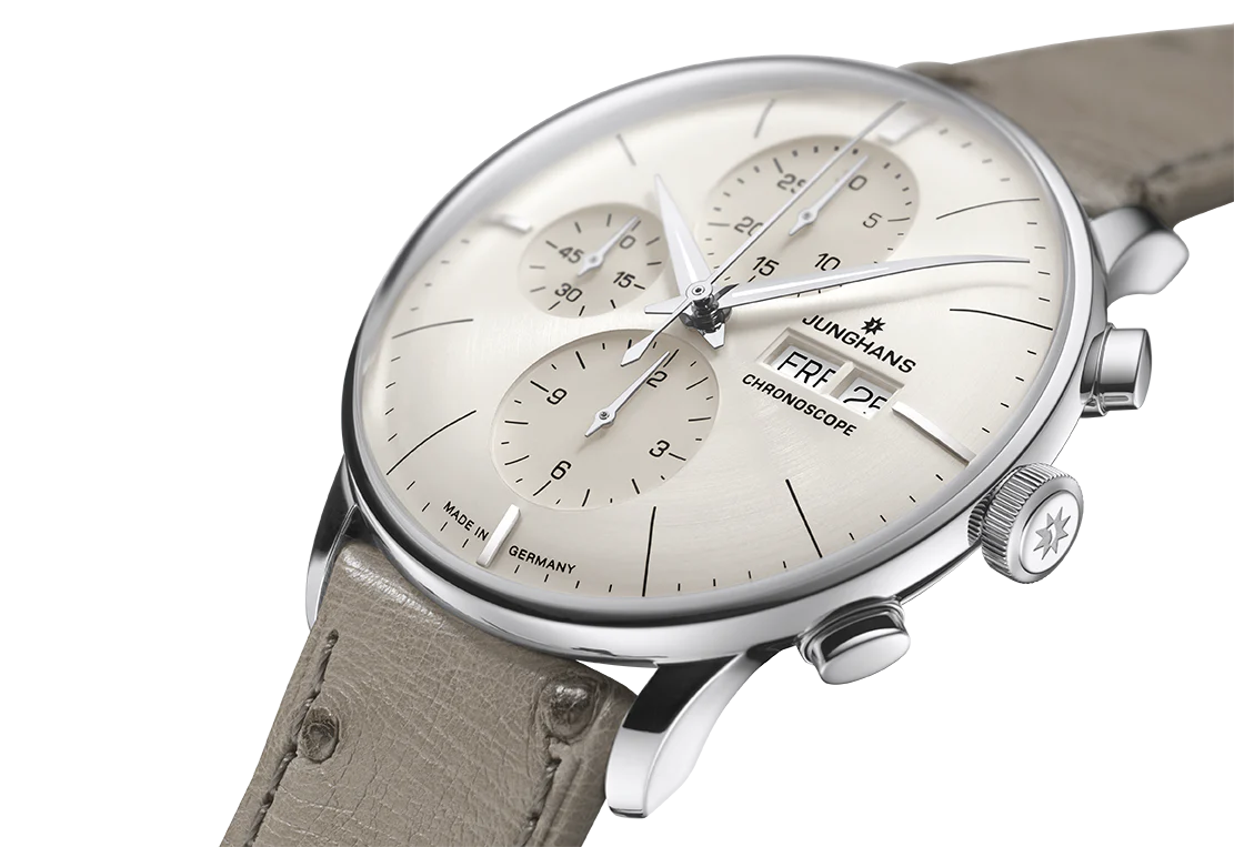 Junghans Meister Chronoscope Men's Beige Grey Watch - Image 2