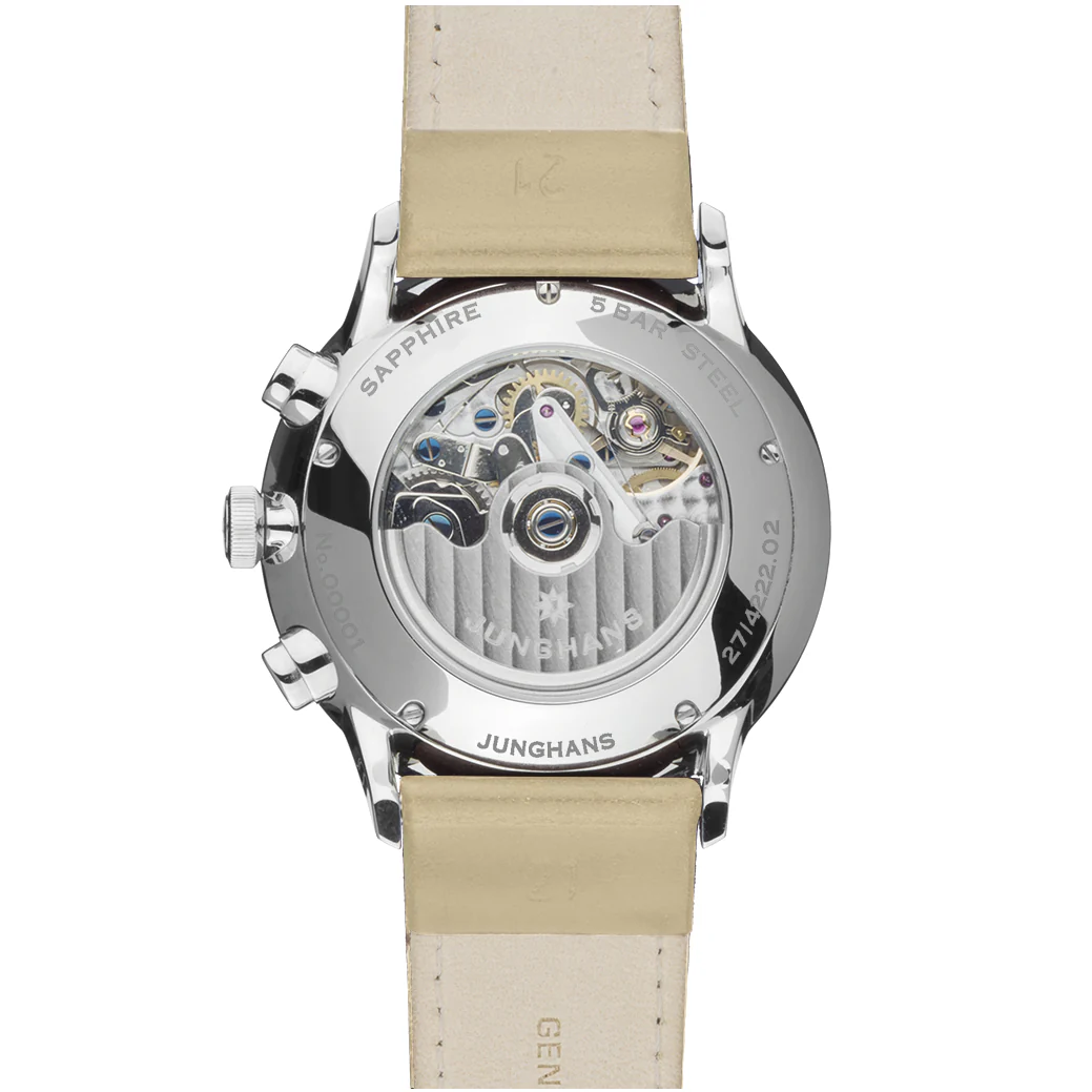 Junghans Meister Chronoscope Men's Green/Beige Watch - Image 3