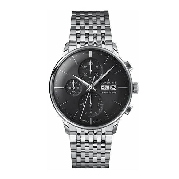 Junghans Meister Chronoscope Men's Black/Silver Watch