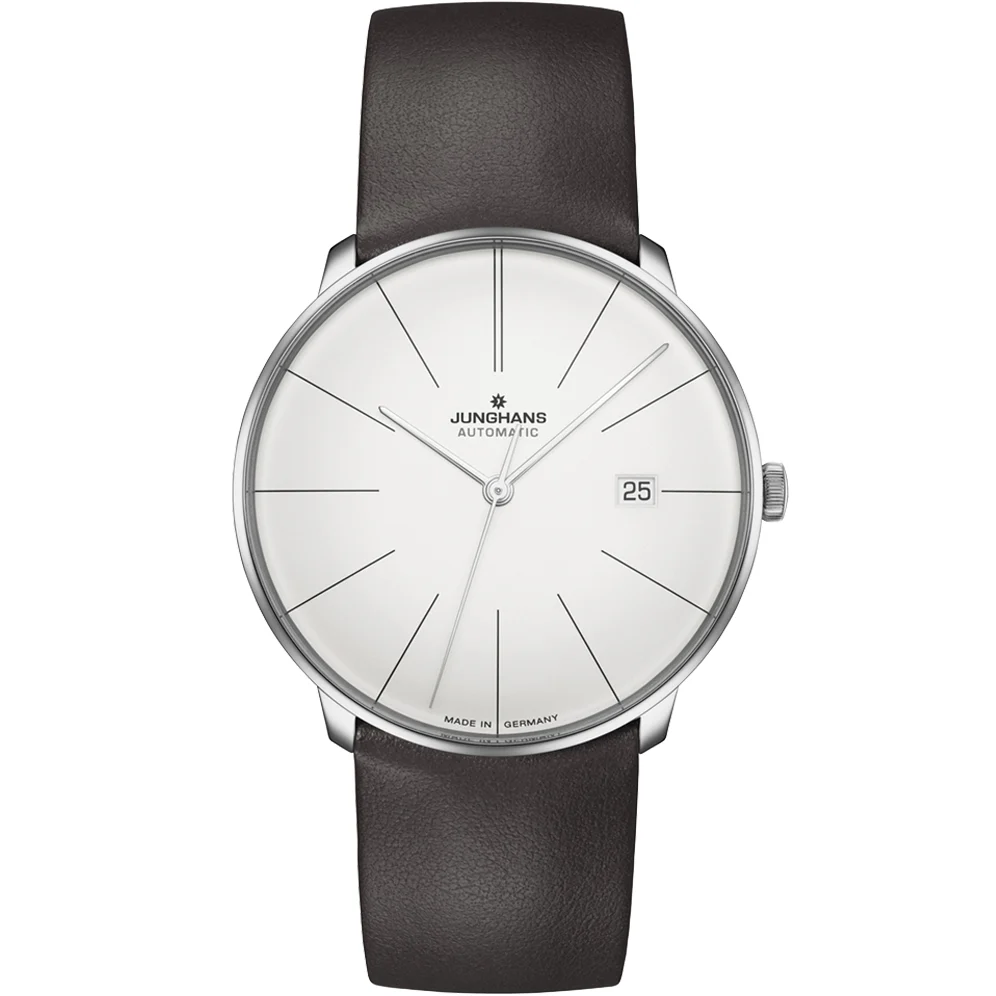Junghans Meister Fein Automatic Men's White/Brown Watch