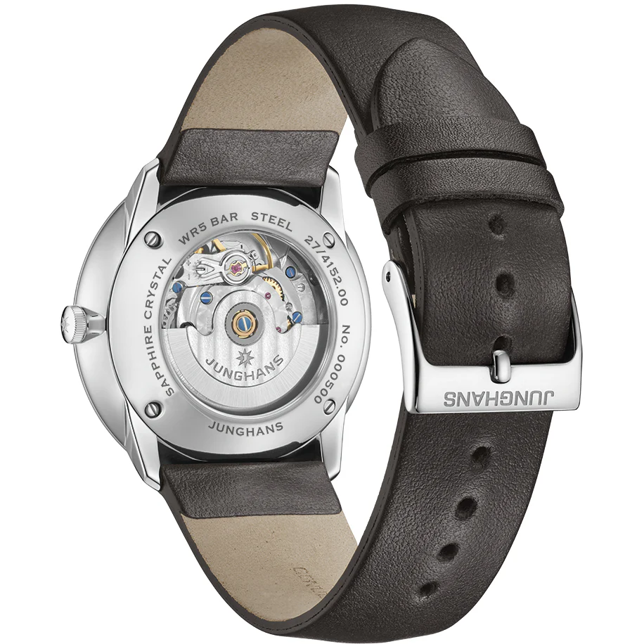 Junghans Meister Fein Automatic Men's White/Brown Watch - Image 2