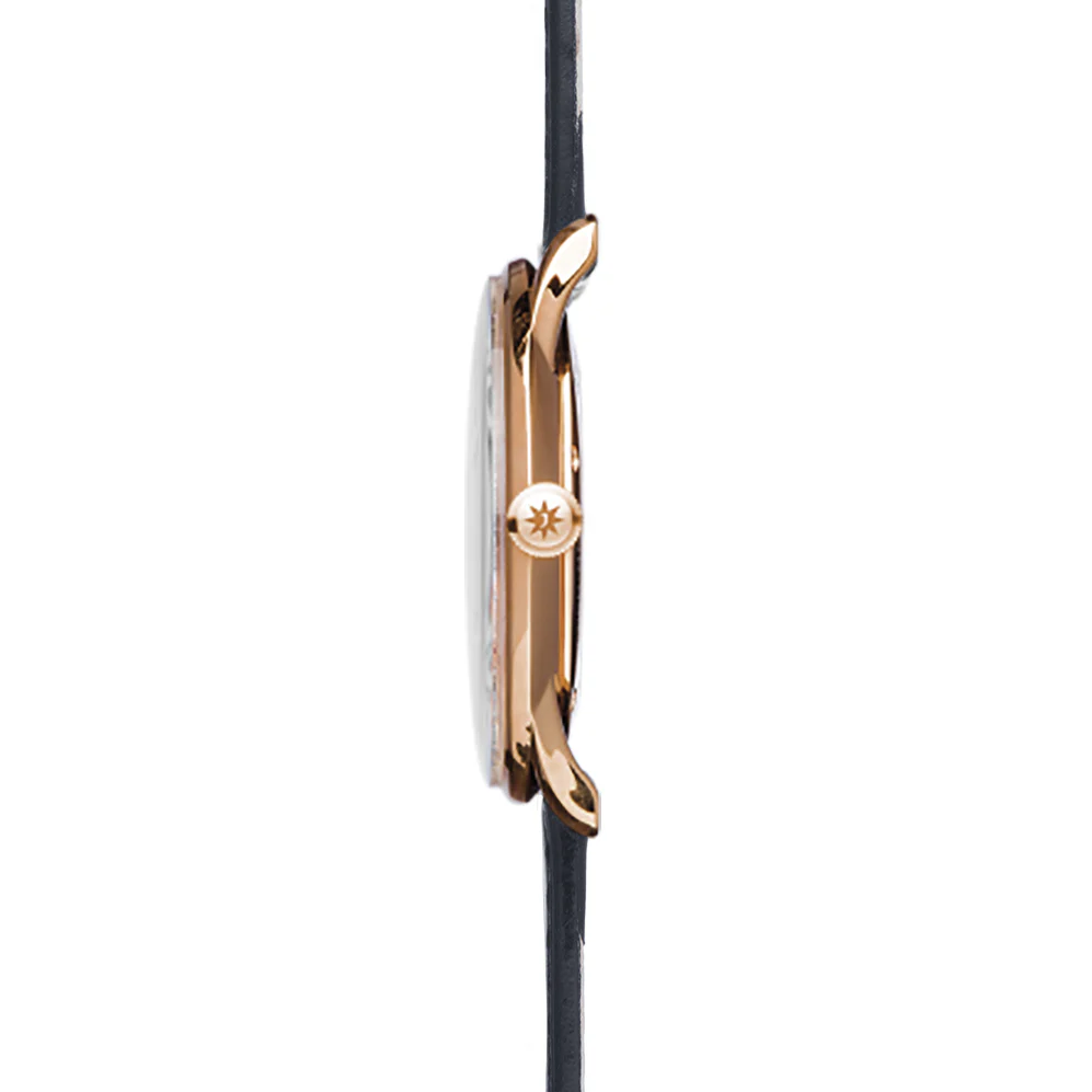 Junghans Meister Handwinding Unisex White/Rose Gold Watch - Image 2