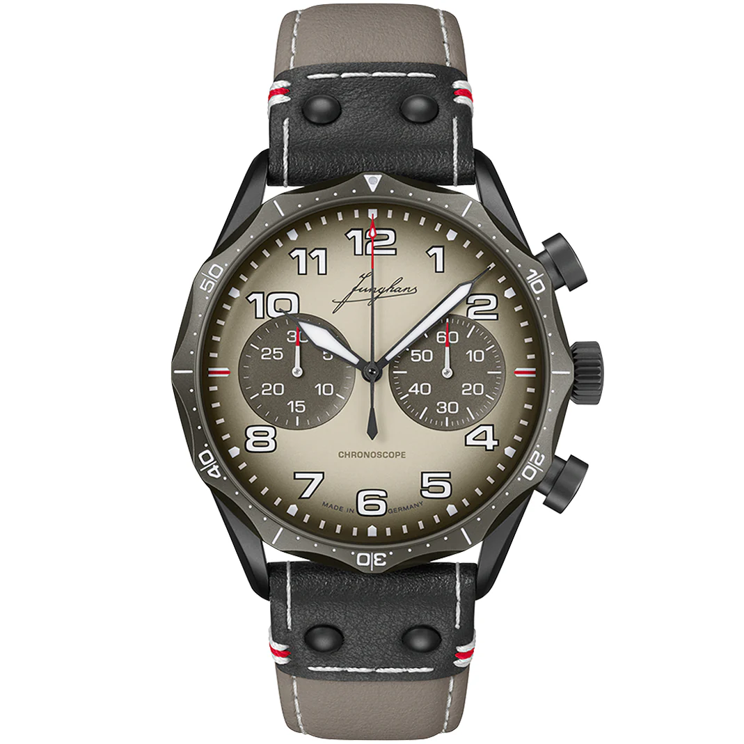 Junghans Meister Pilot Chronoscope Men's Desert Watch