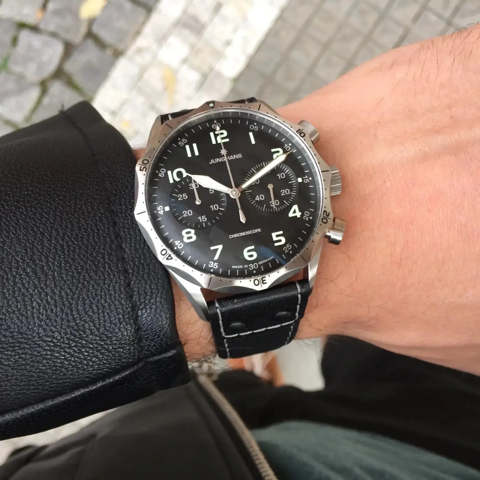 Junghans Meister Pilot Men's Black Watch - Image 4