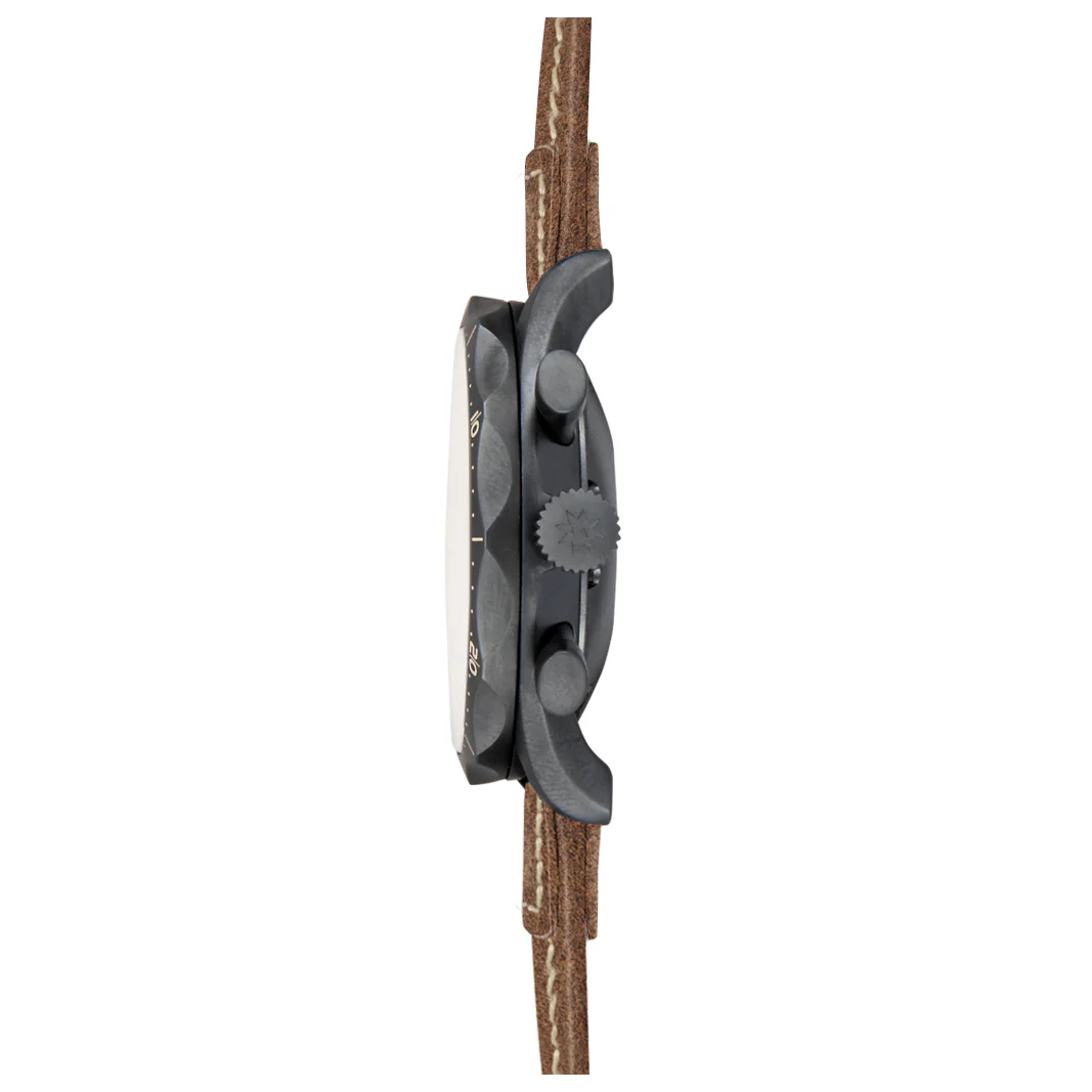 Junghans Meister Pilot Men's Black/Brown Watch - Image 4