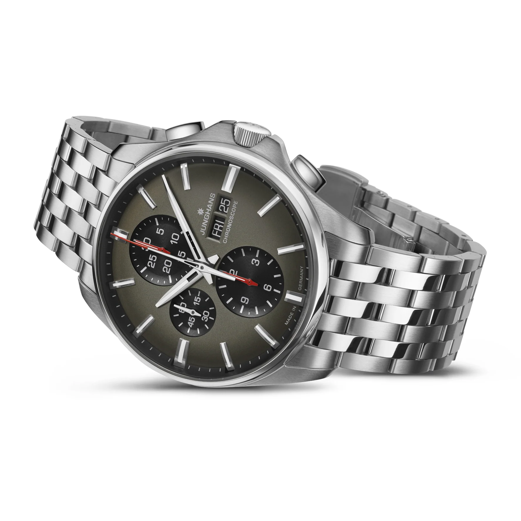 Junghans Meister S Chronoscope Men's Grey/Silver Watch - Image 5