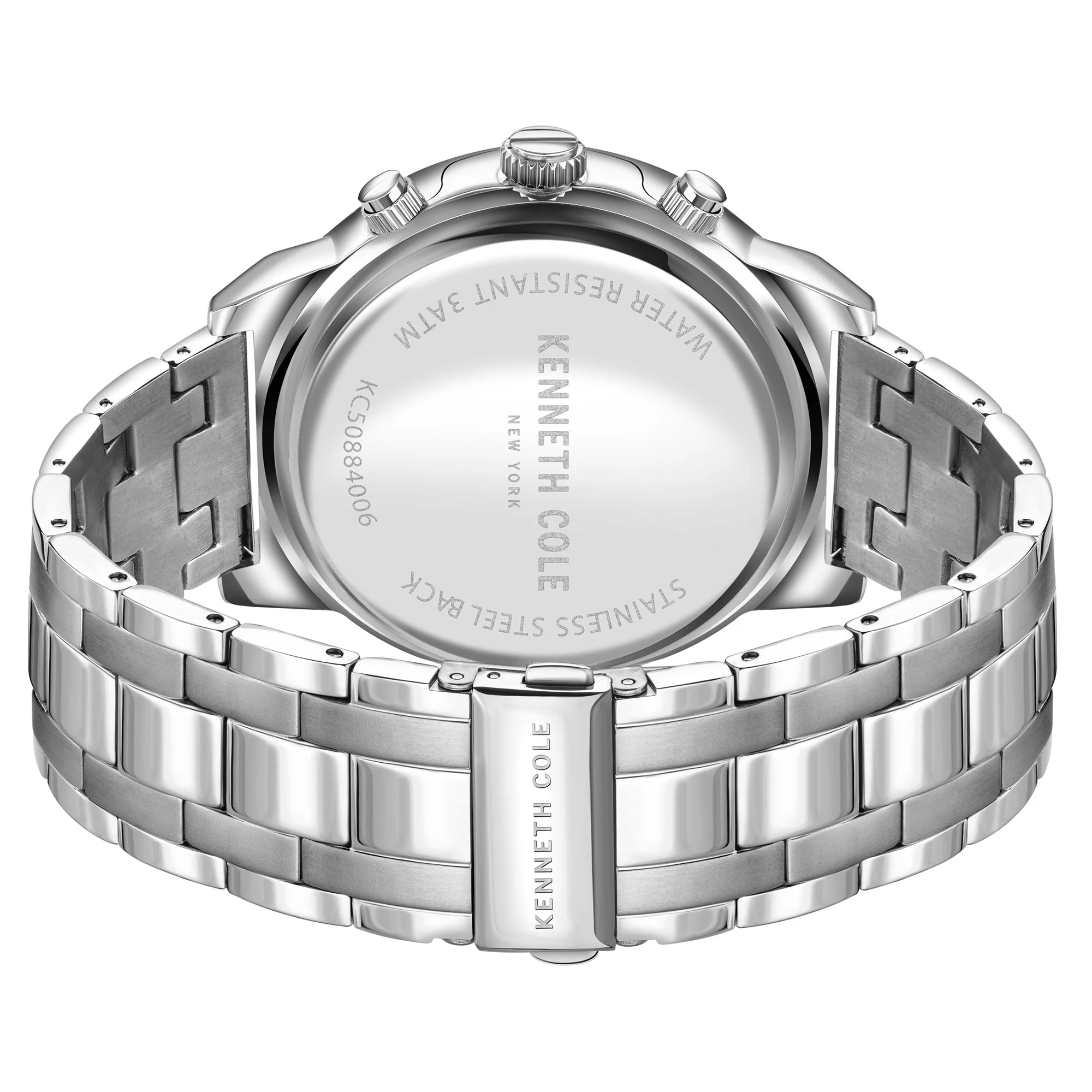 Kenneth Cole Men's Silver Watch - Image 2