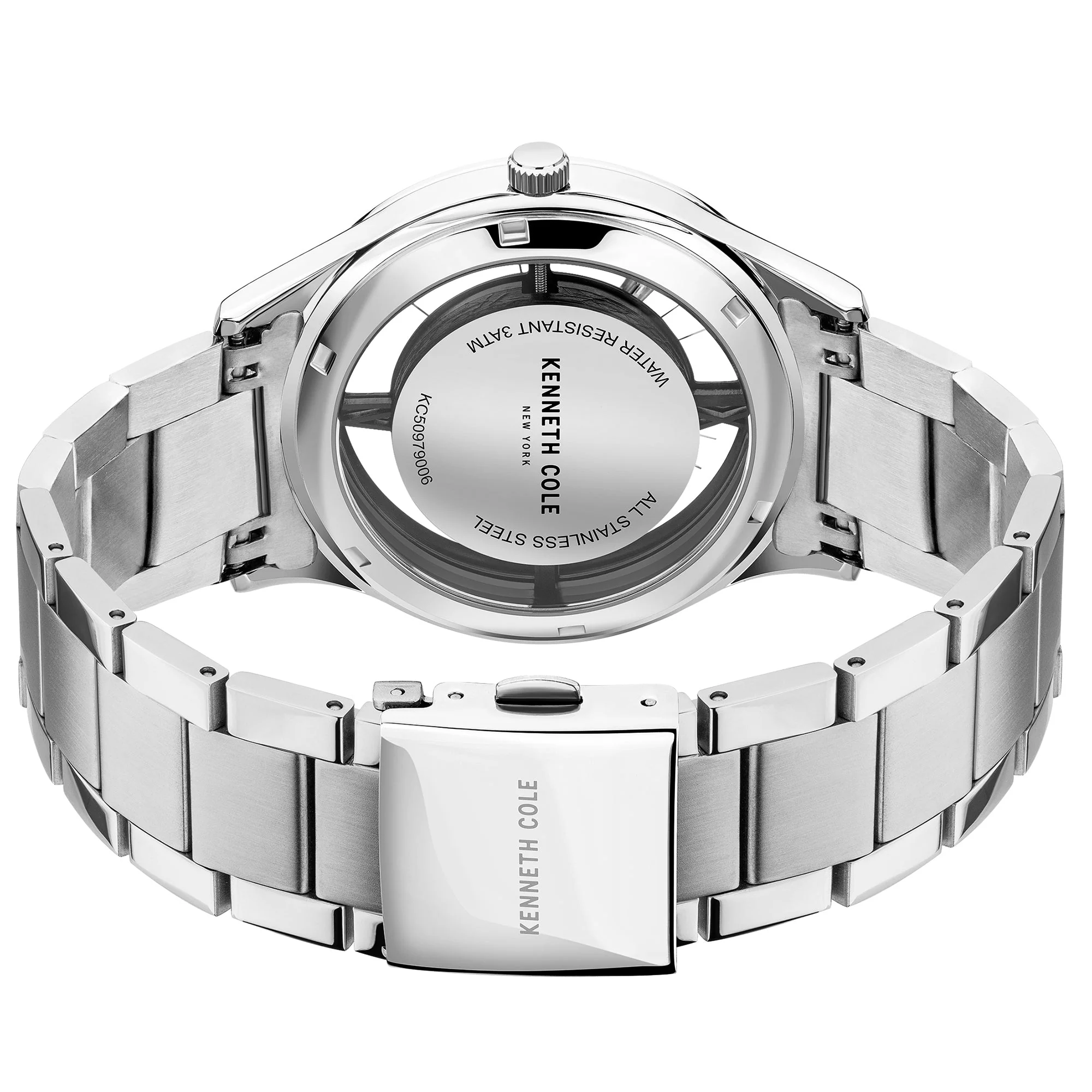 Kenneth Cole Men's Silver Watch - Image 2