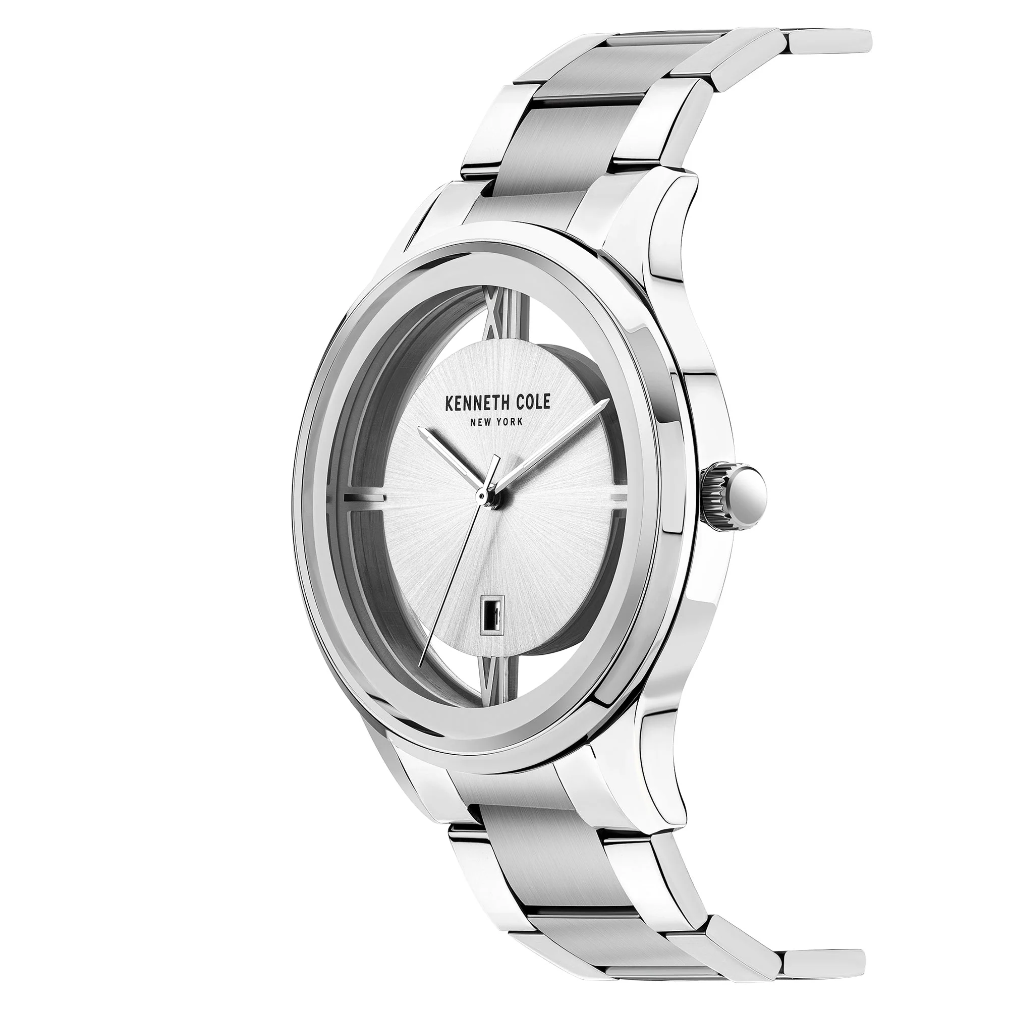 Kenneth Cole Men's Silver Watch - Image 3