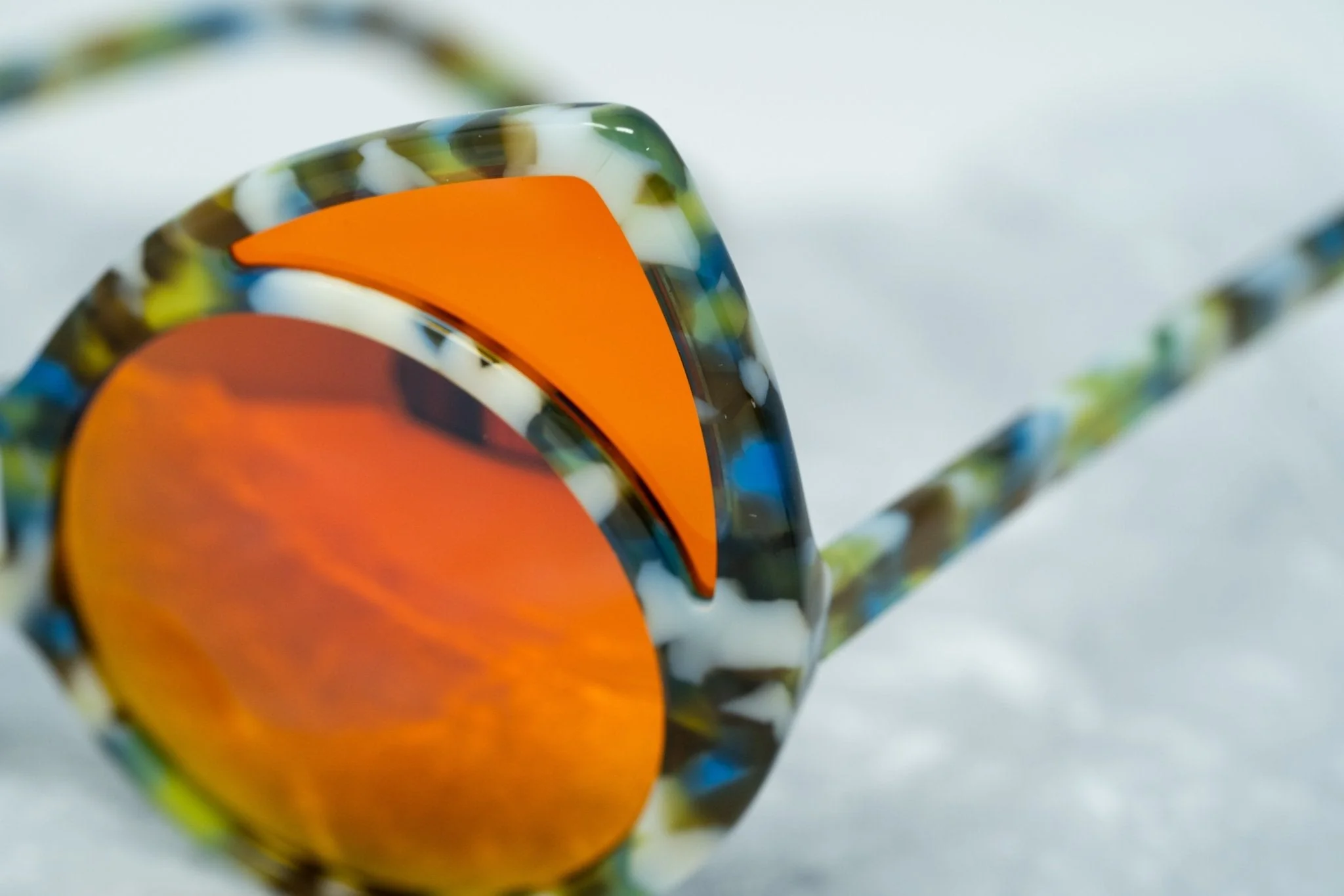 Khaleda And Fahad Sunglasses Cat Eyes Coloured Tortoise Shell and Orange - Image 6