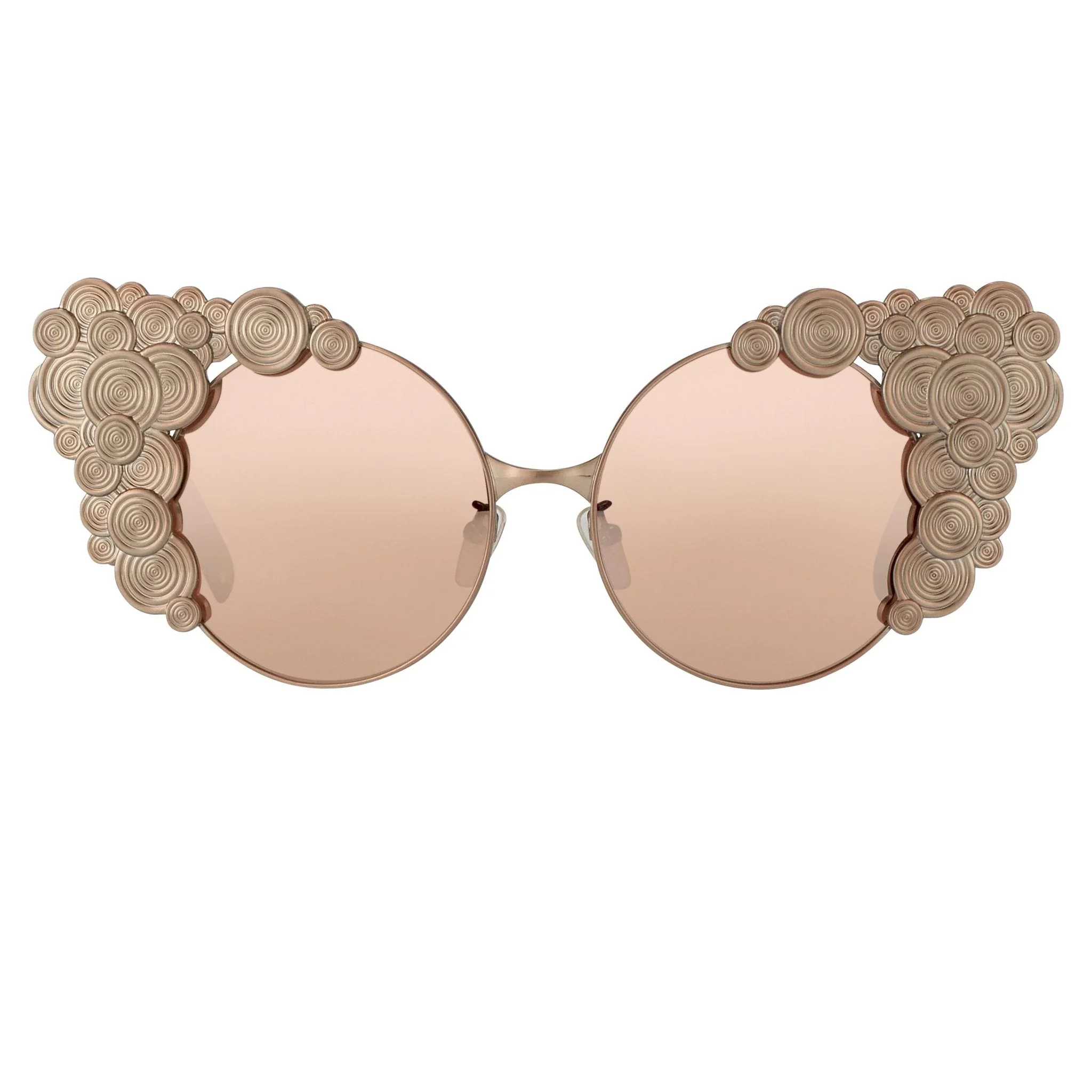 Khaleda And Fahad Ladies Sunglasses Cat Eyes Rose Gold