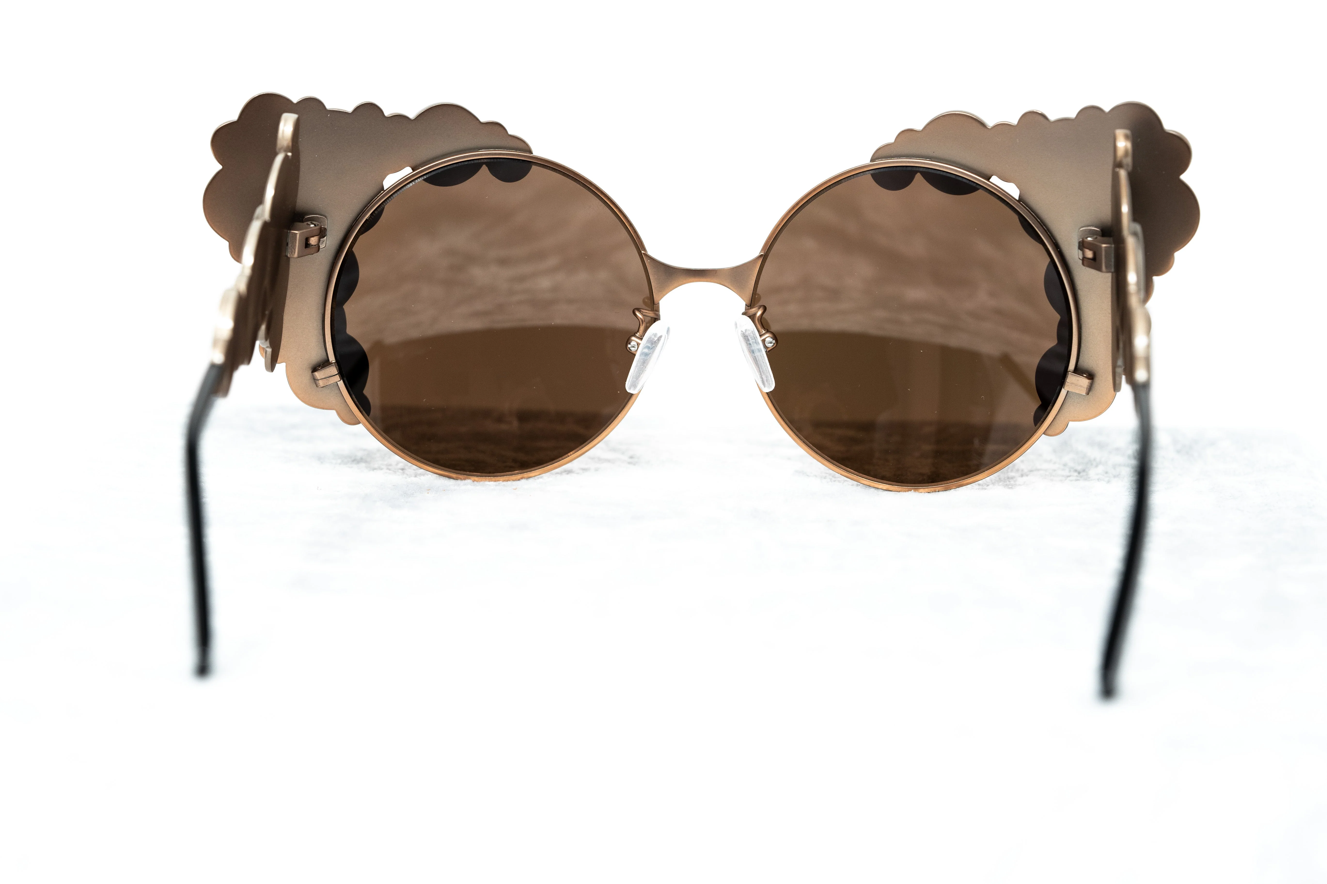 Khaleda And Fahad Ladies Sunglasses Cat Eyes Rose Gold - Image 6