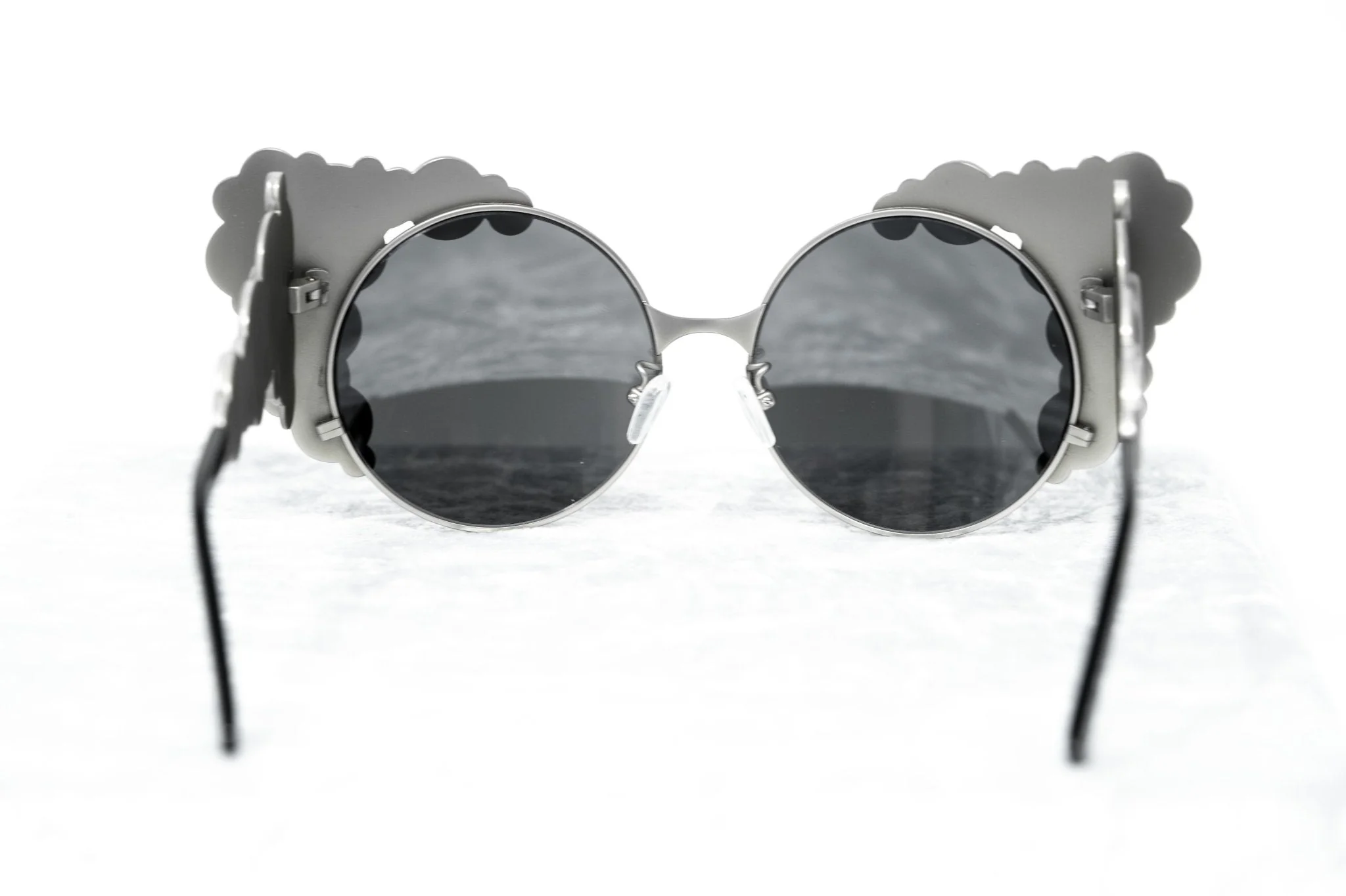 Khaleda And Fahad Ladies Sunglasses Cat Eyes Silver and Platinum - Image 6
