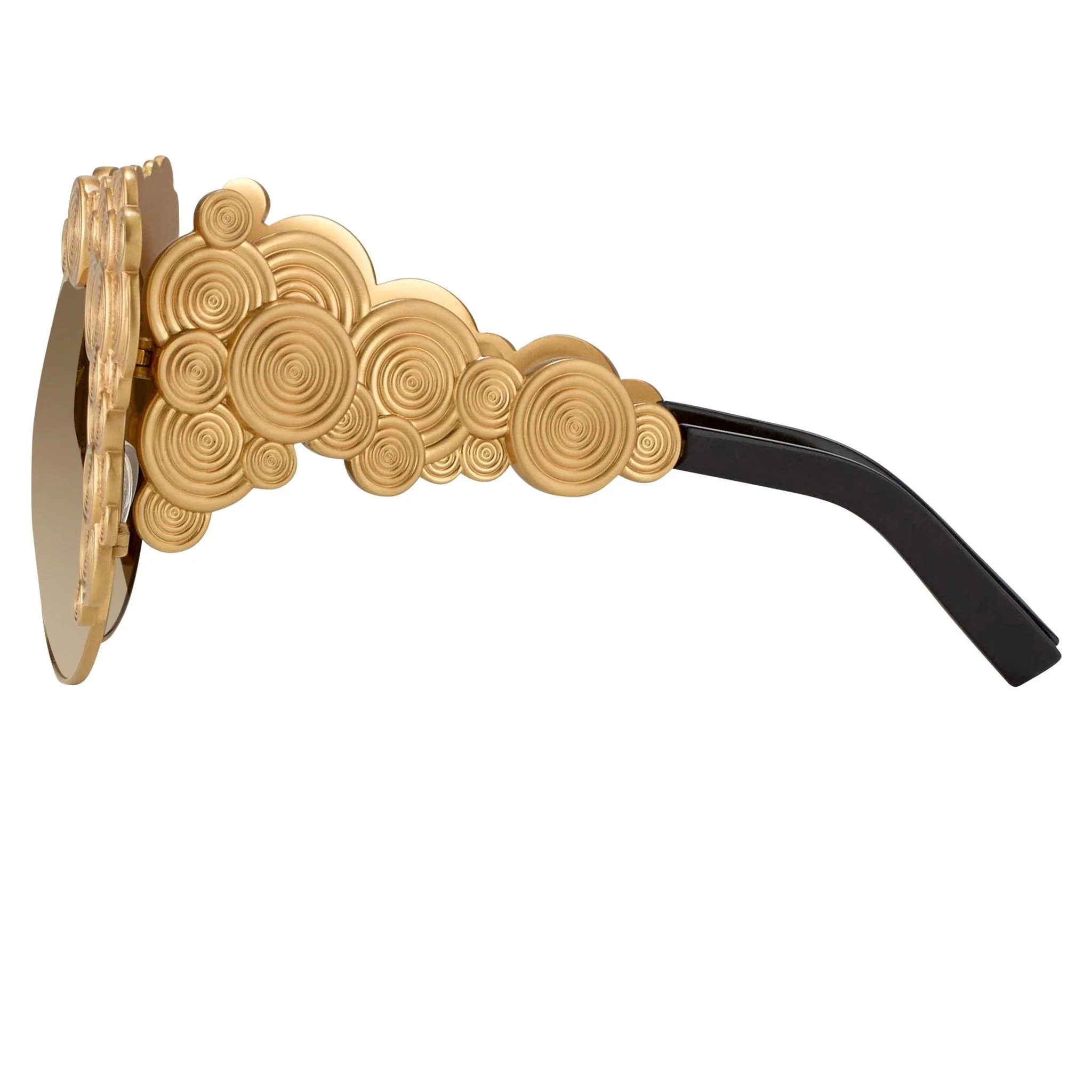 Khaleda And Fahad Ladies Sunglasses Cat Eyes Yellow Gold - Image 4