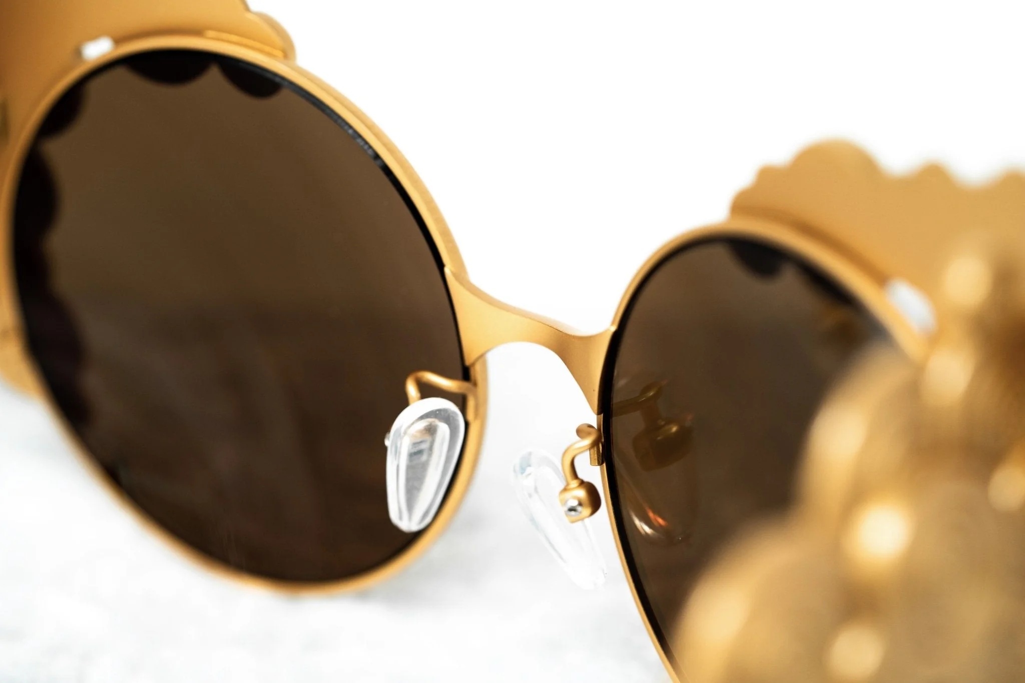 Khaleda And Fahad Ladies Sunglasses Cat Eyes Yellow Gold - Image 7