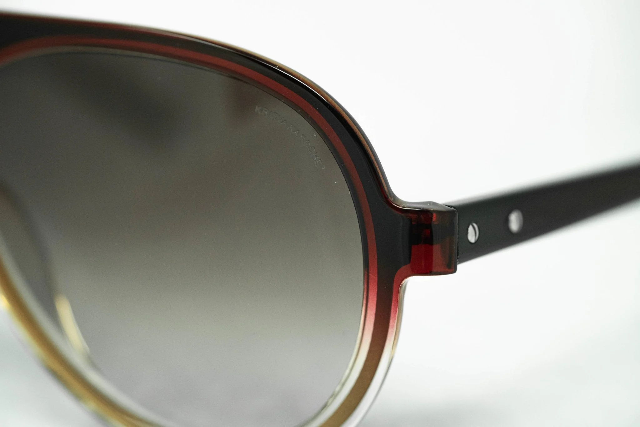 Kris Van Assche Men's Sunglasses Burgundy and Brown - Image 9