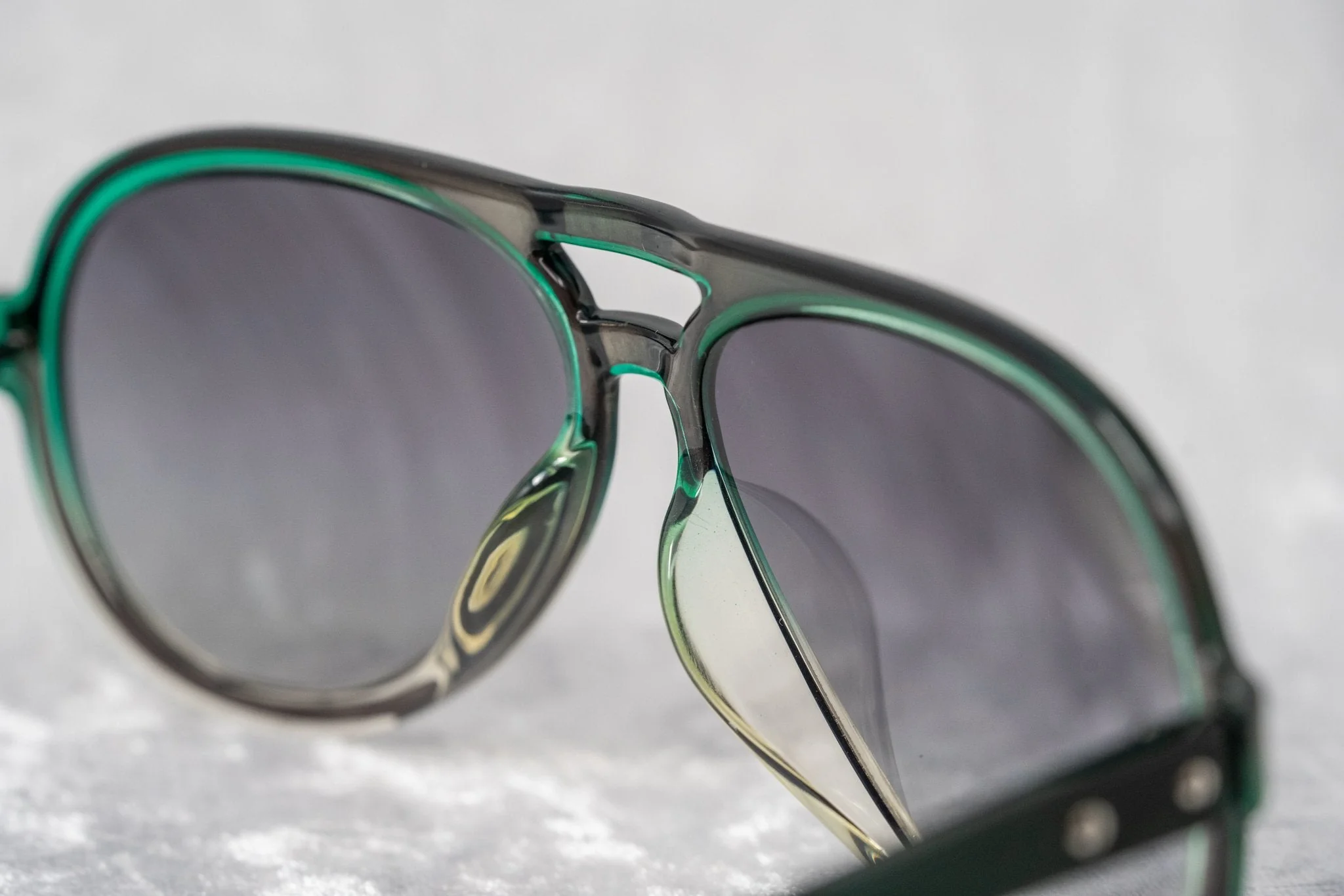 Kris Van Assche Men's Sunglasses Green and Grey Graduated - Image 12