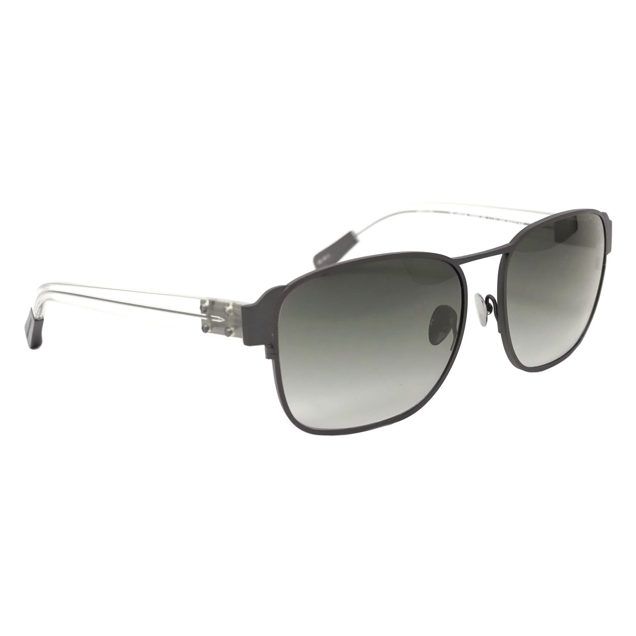 Kris Van Assche Sunglasses D-Frame Matt Brown and Grey - Image 12