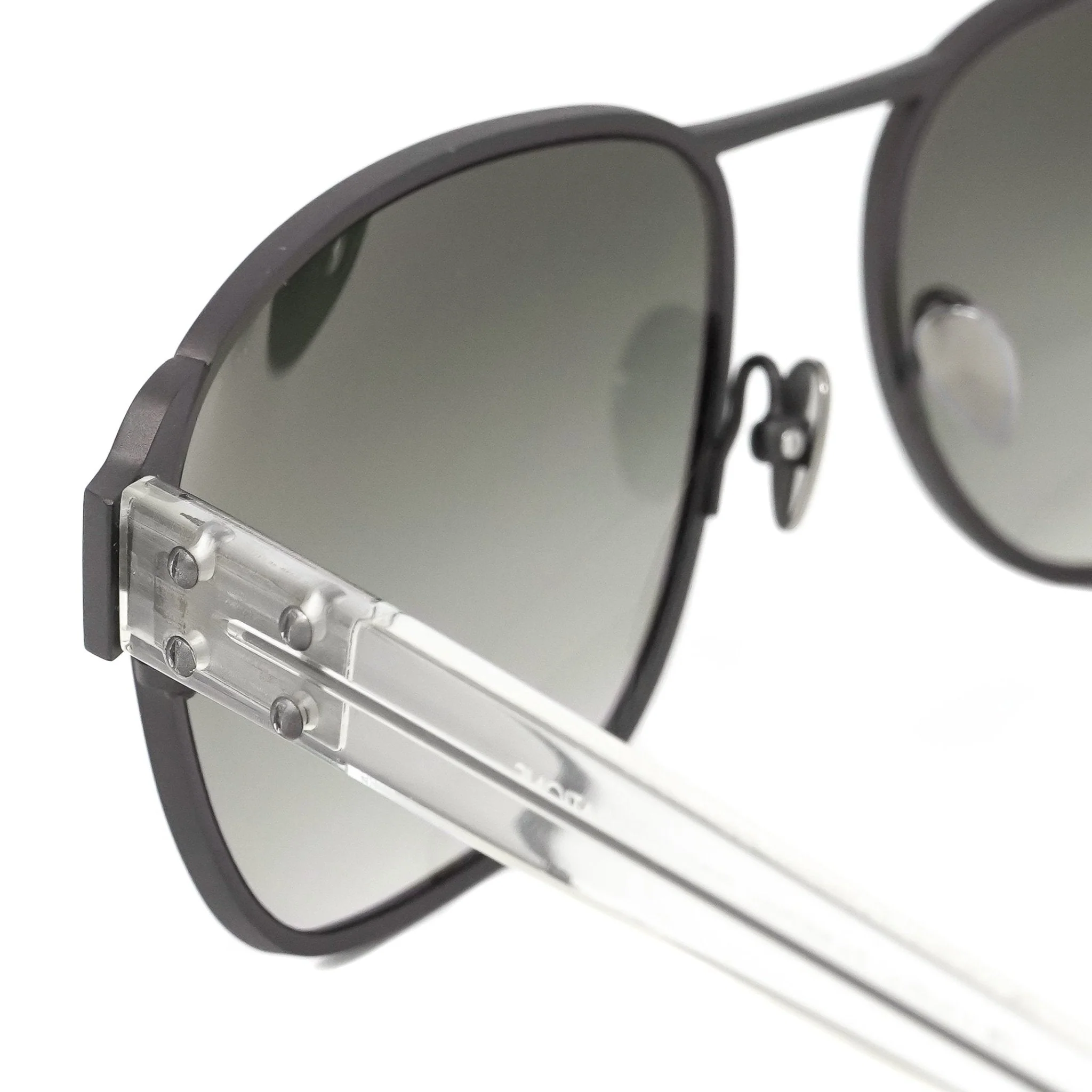 Kris Van Assche Sunglasses D-Frame Matt Brown and Grey - Image 13