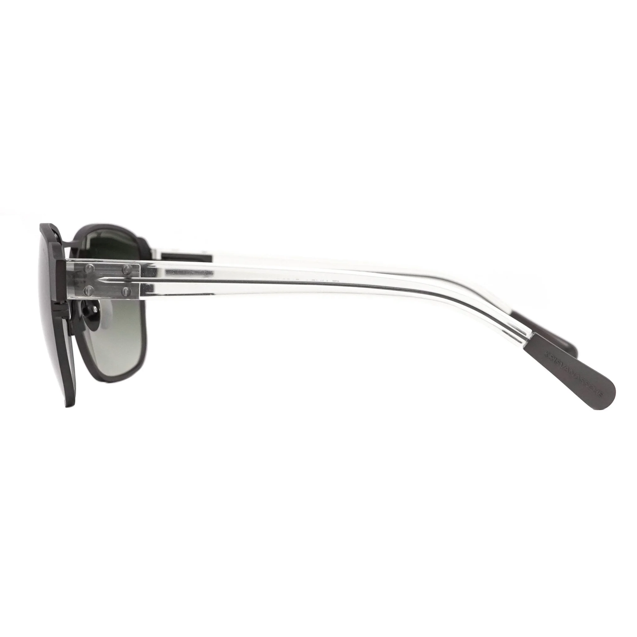 Kris Van Assche Sunglasses D-Frame Matt Brown and Grey - Image 14