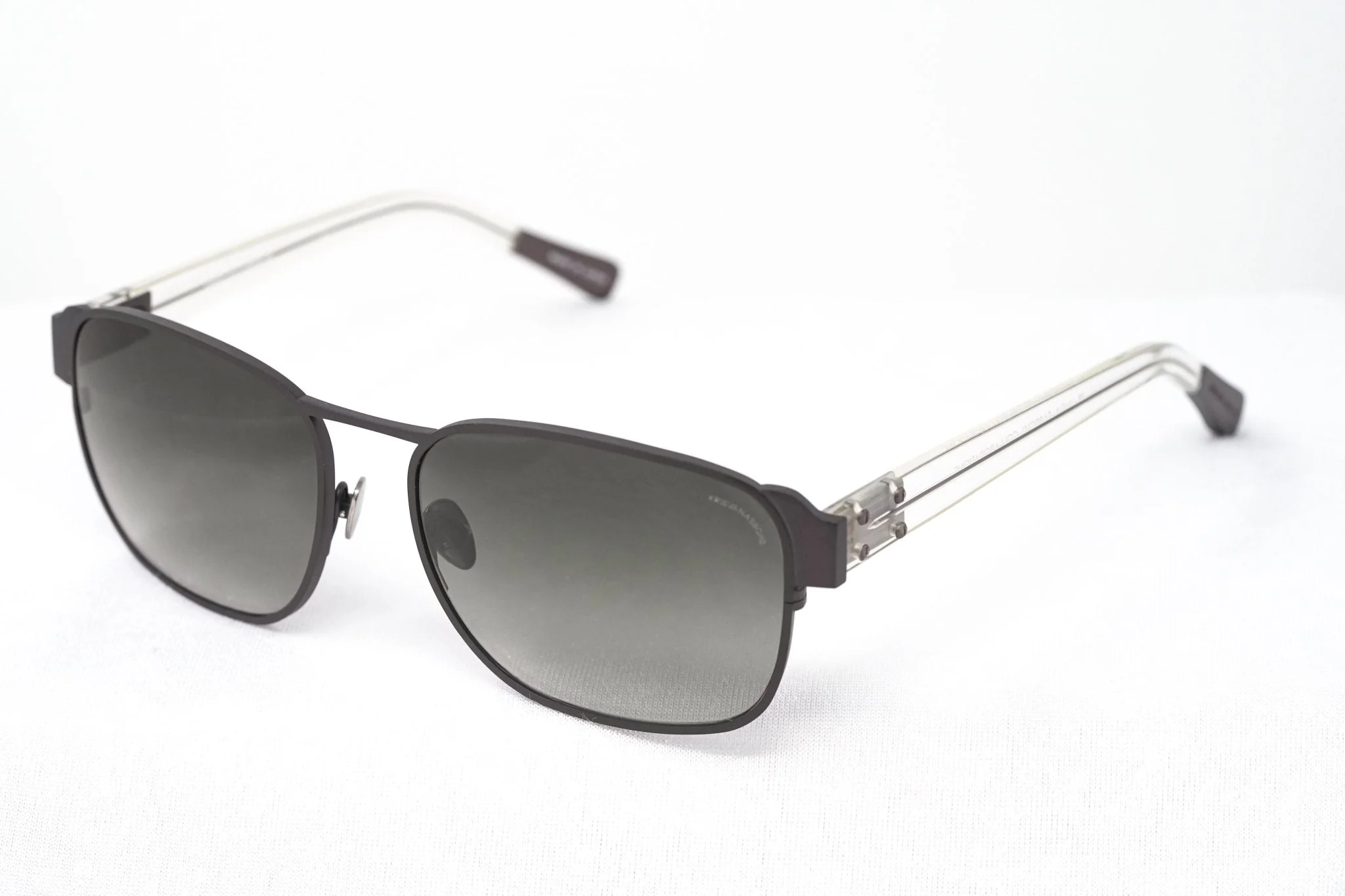 Kris Van Assche Sunglasses D-Frame Matt Brown and Grey - Image 2