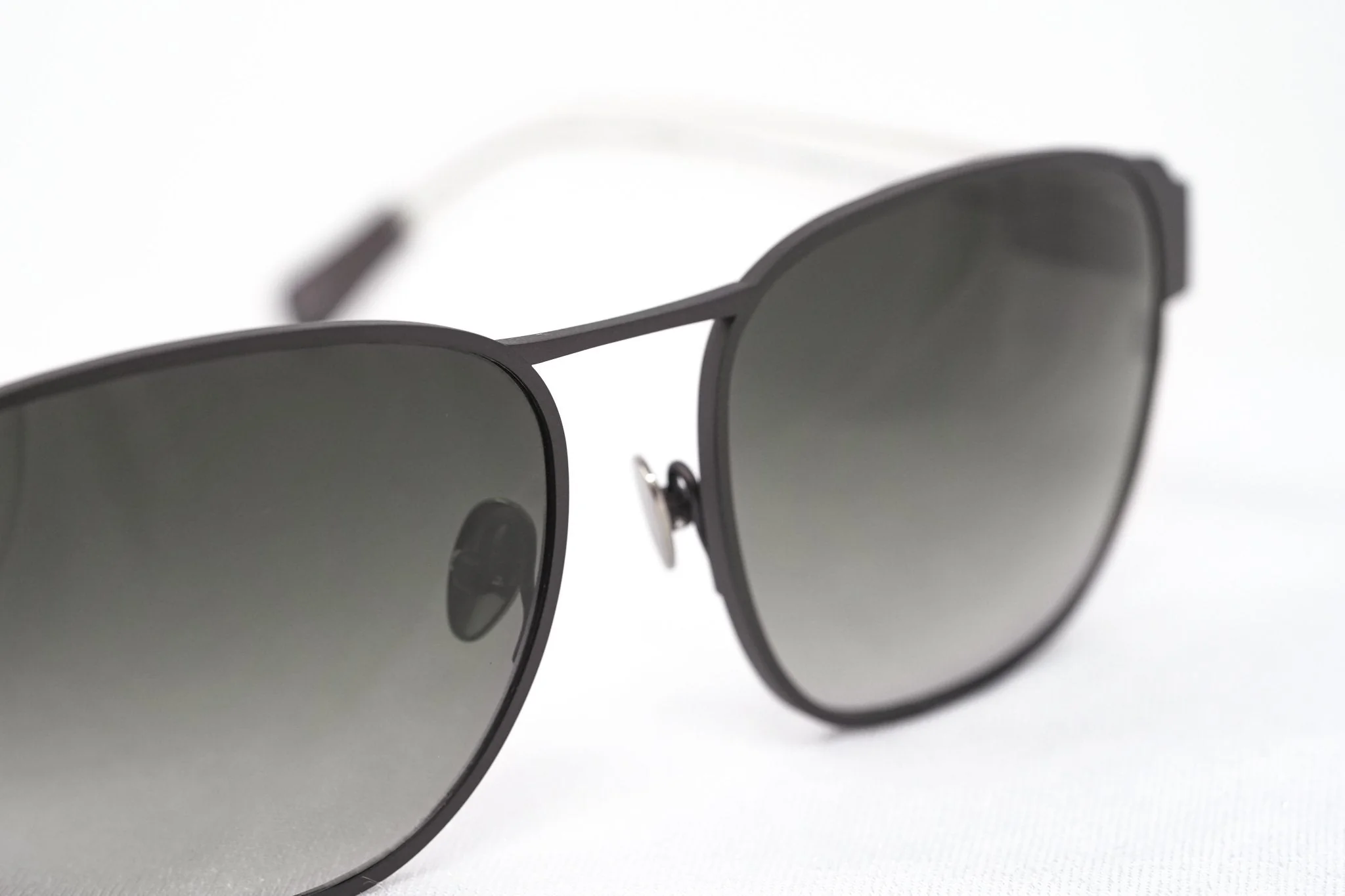 Kris Van Assche Sunglasses D-Frame Matt Brown and Grey - Image 6