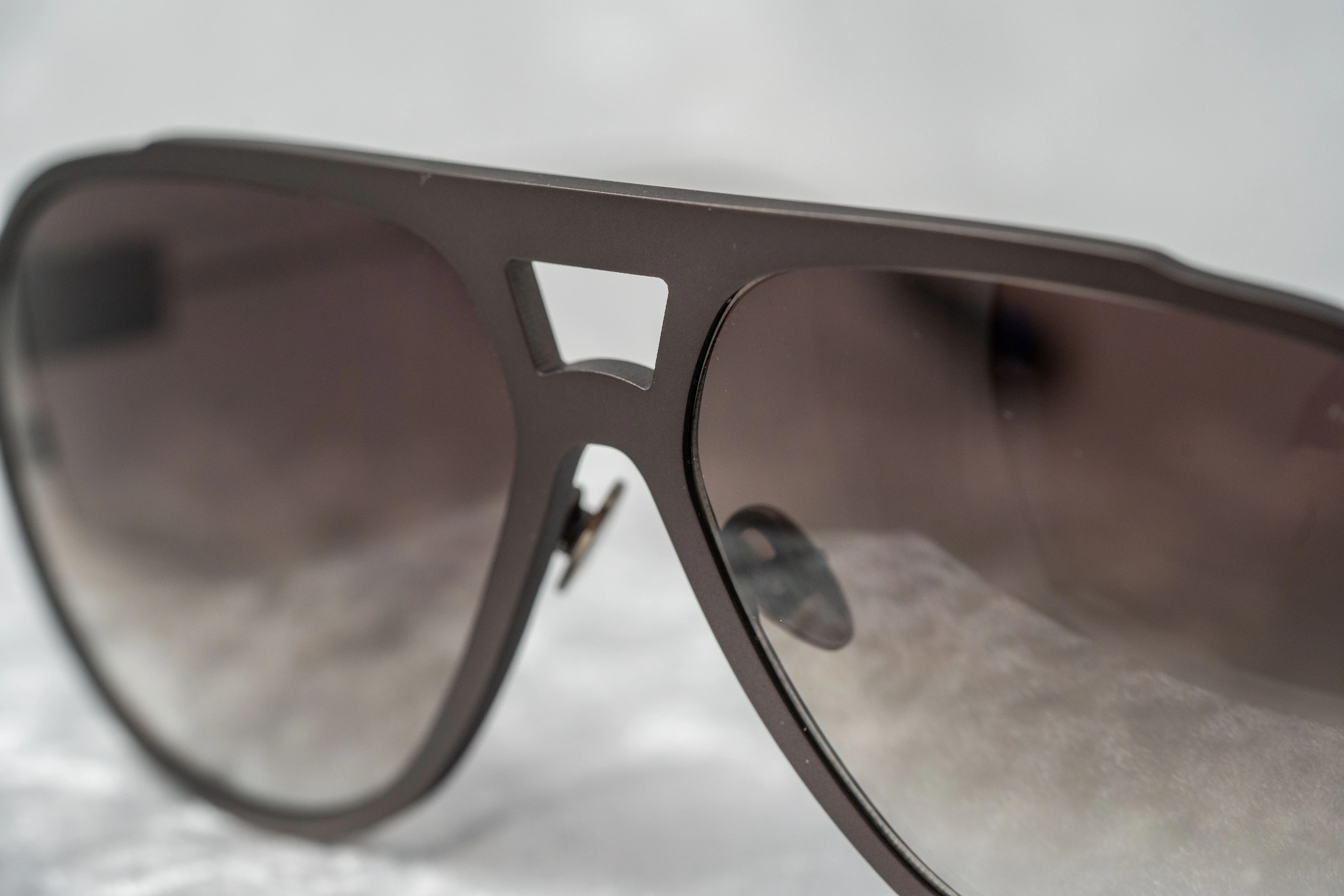 Kris Van Assche Sunglasses Dark Purple Brown and Grey - Image 6