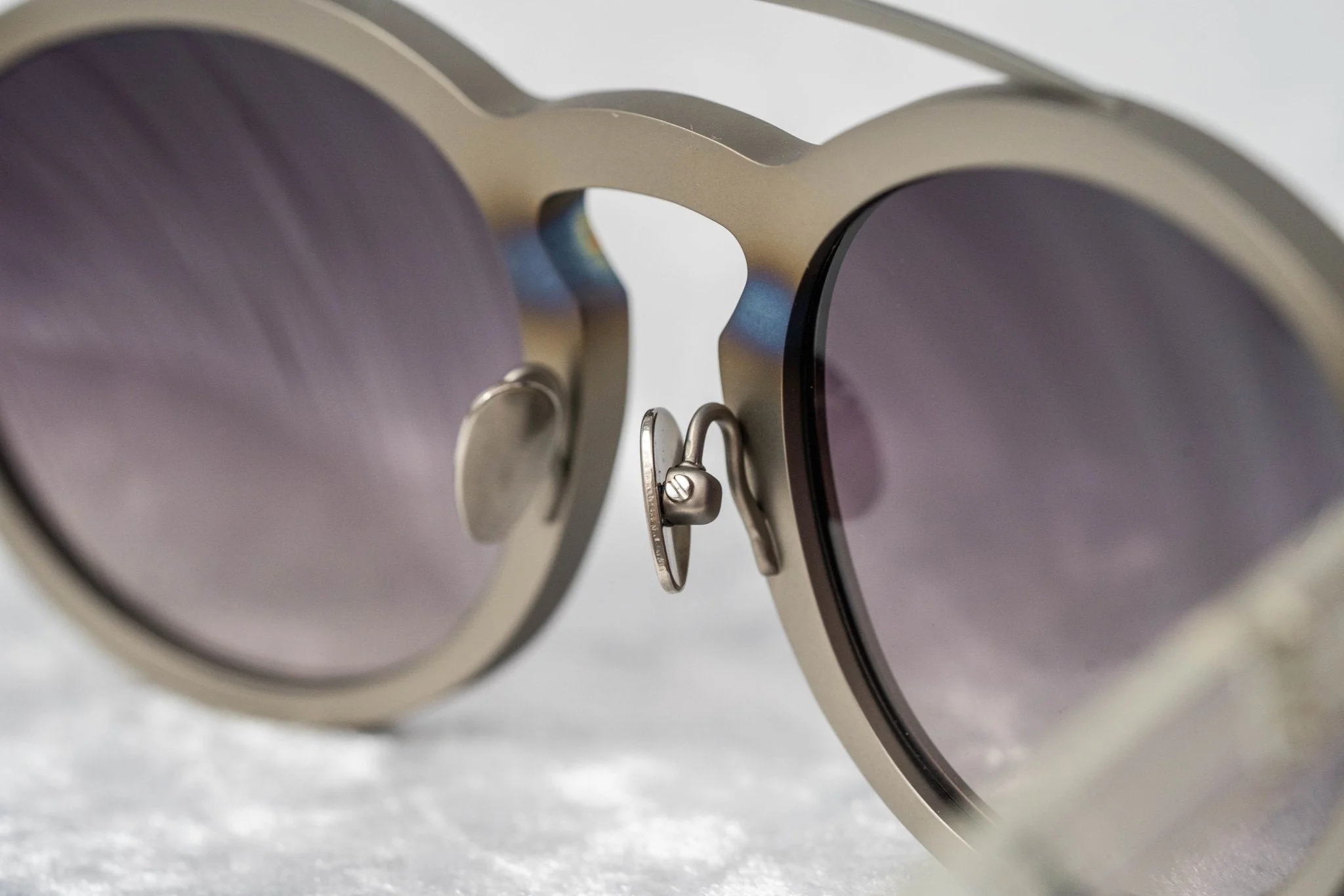 Kris Van Assche Sunglasses Round Burnt Silver and Grey - Image 12