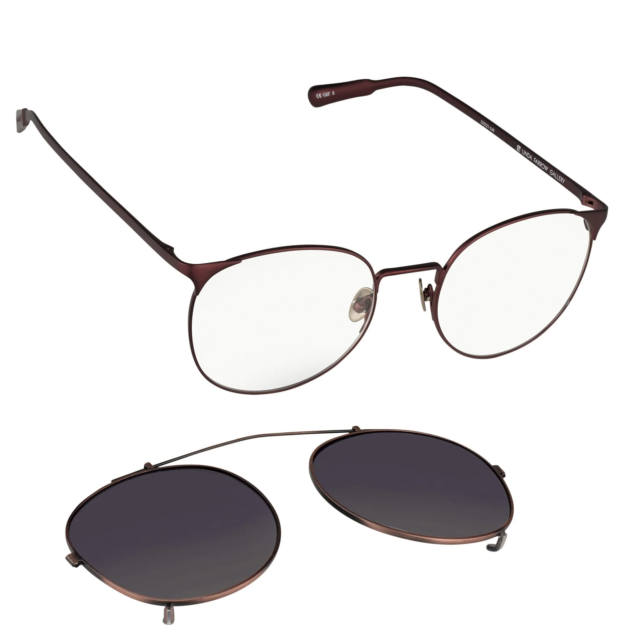 Kris Van Assche Sunglasses Round Antique Bronze and Grey - Image 2