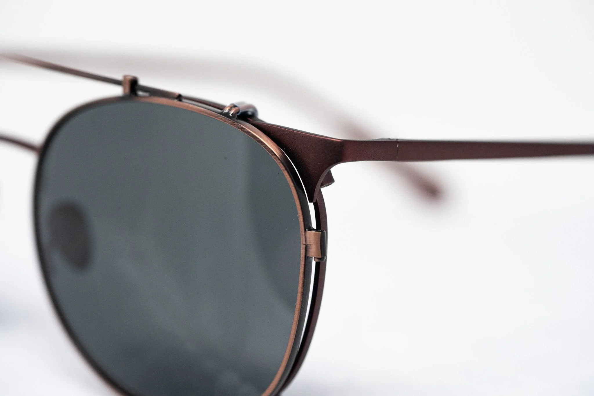 Kris Van Assche Sunglasses Round Antique Bronze and Grey - Image 9
