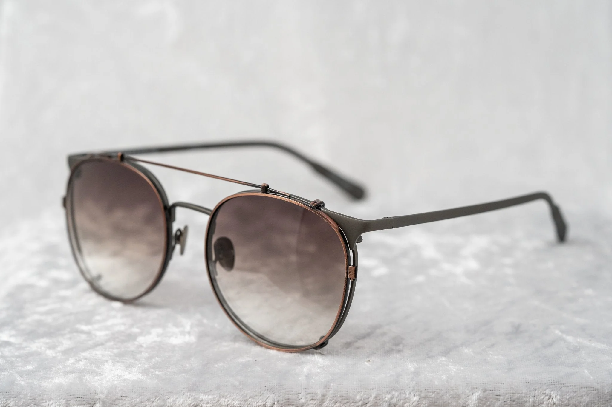 Kris Van Assche Sunglasses Round Bronze and Grey - Image 4