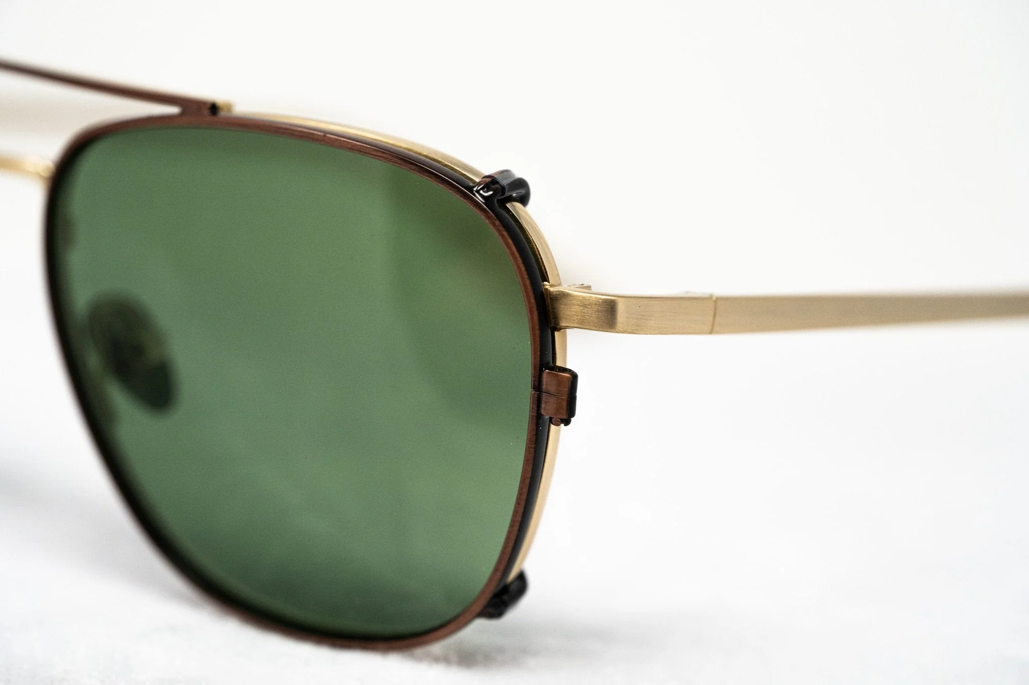 Kris Van Assche Sunglasses Rectangular Bronze and Green - Image 9