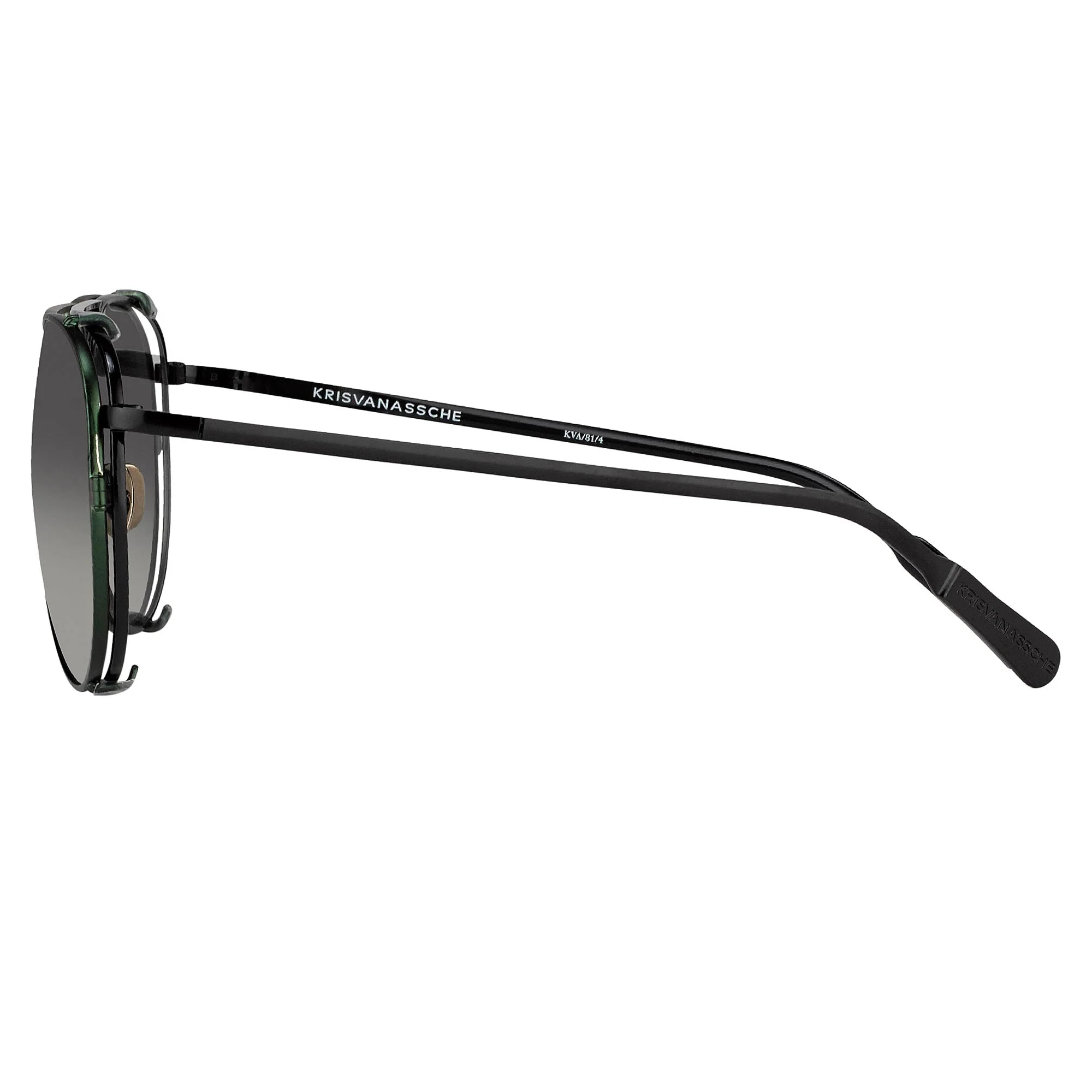 Kris Van Assche Sunglasses Green and Grey - Image 4