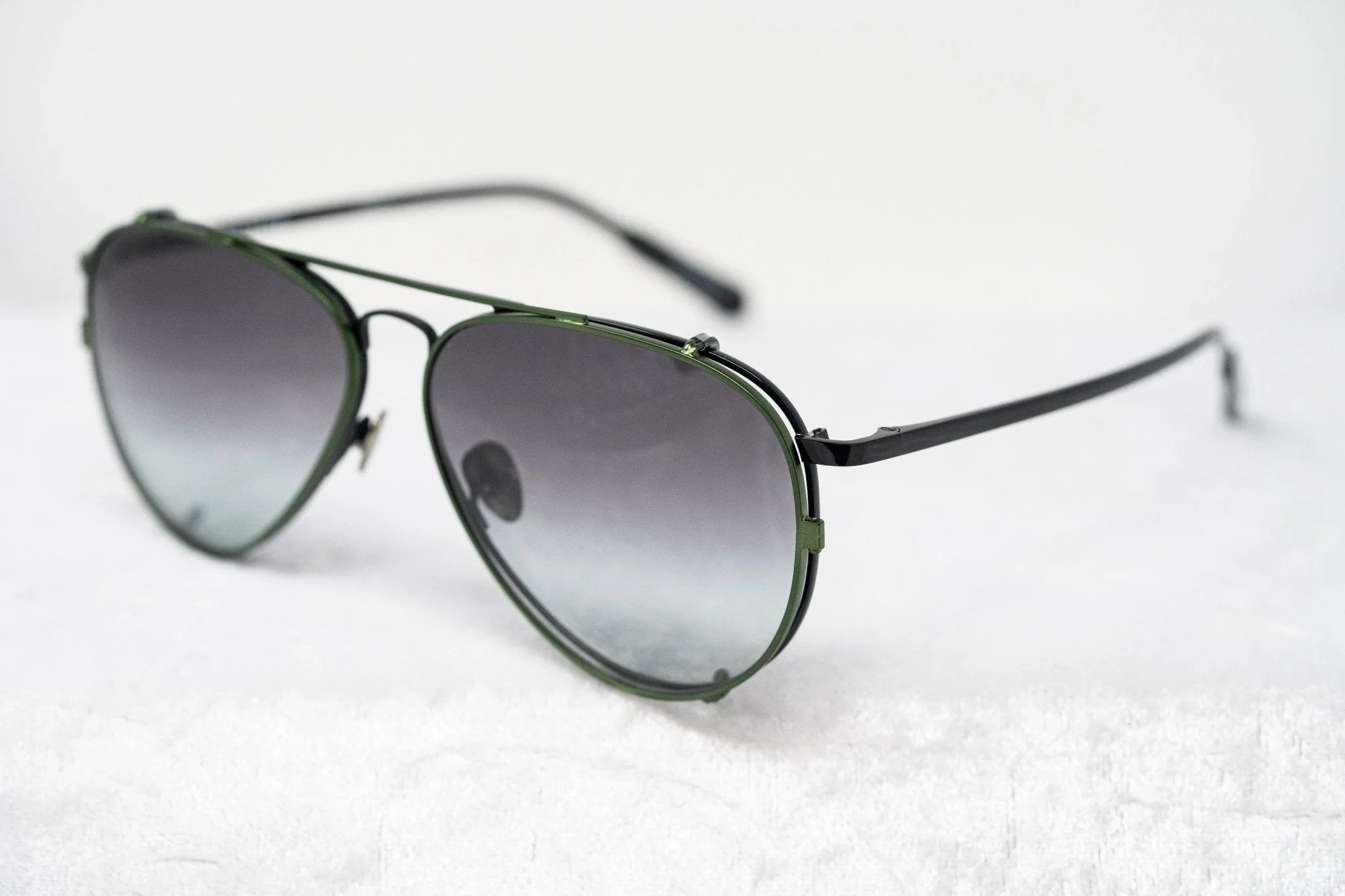 Kris Van Assche Sunglasses Green and Grey - Image 5