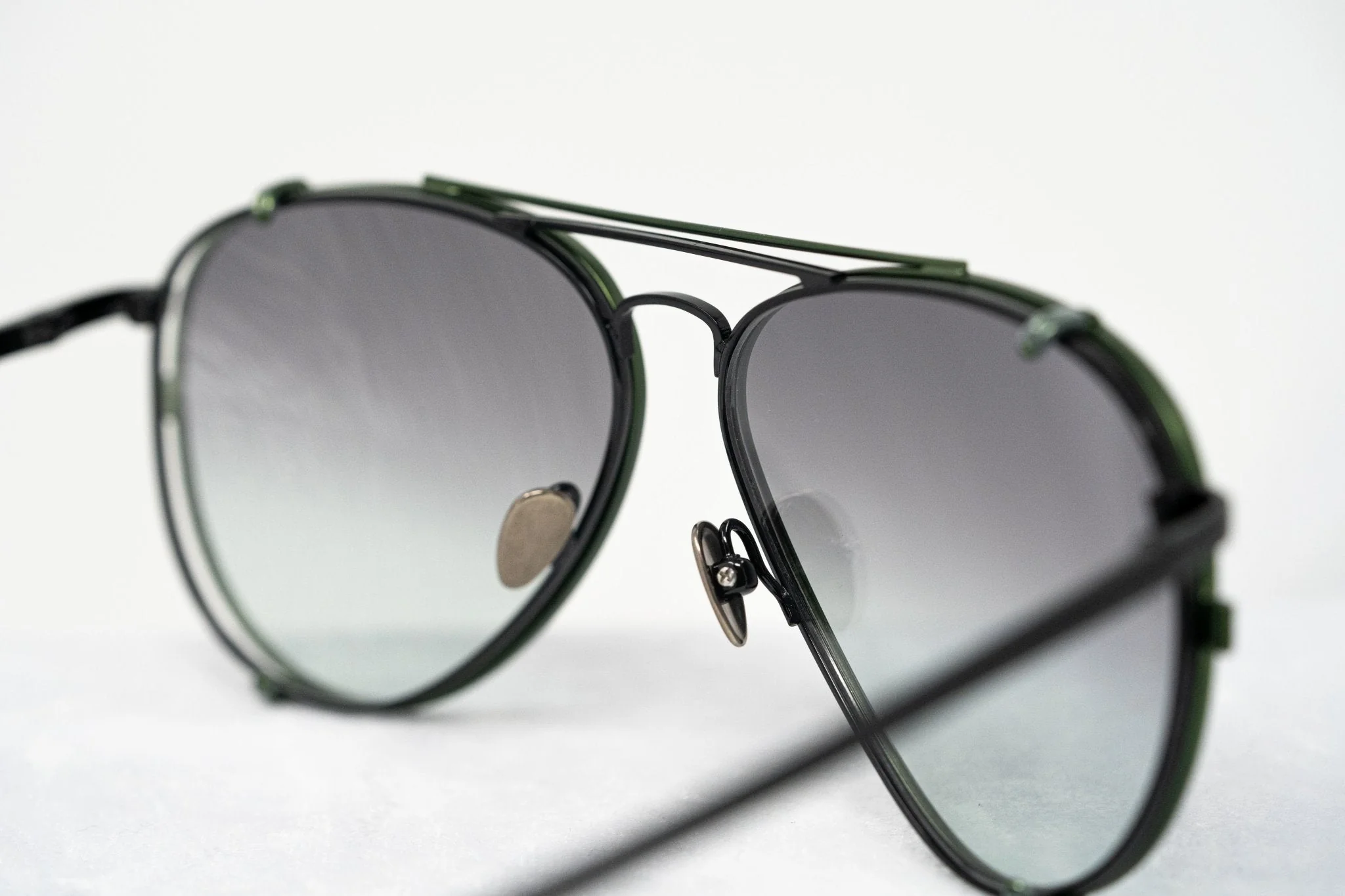 Kris Van Assche Sunglasses Green and Grey - Image 7