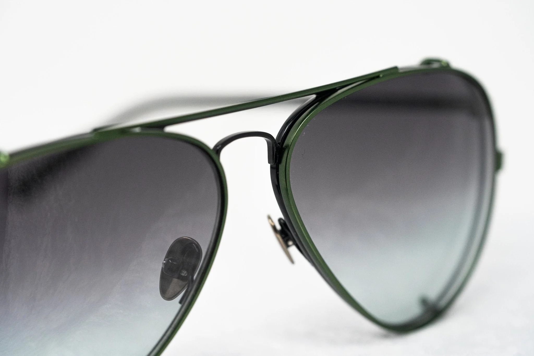 Kris Van Assche Sunglasses Green and Grey - Image 8