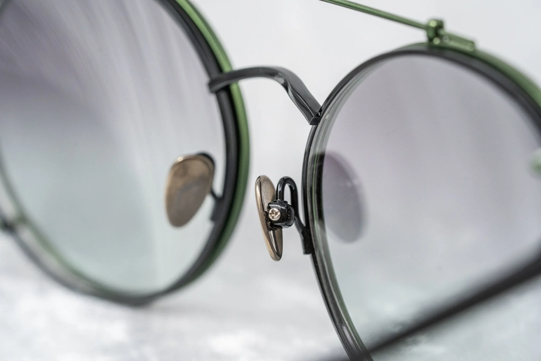 Kris Van Assche Sunglasses Round Black and Green - Image 12