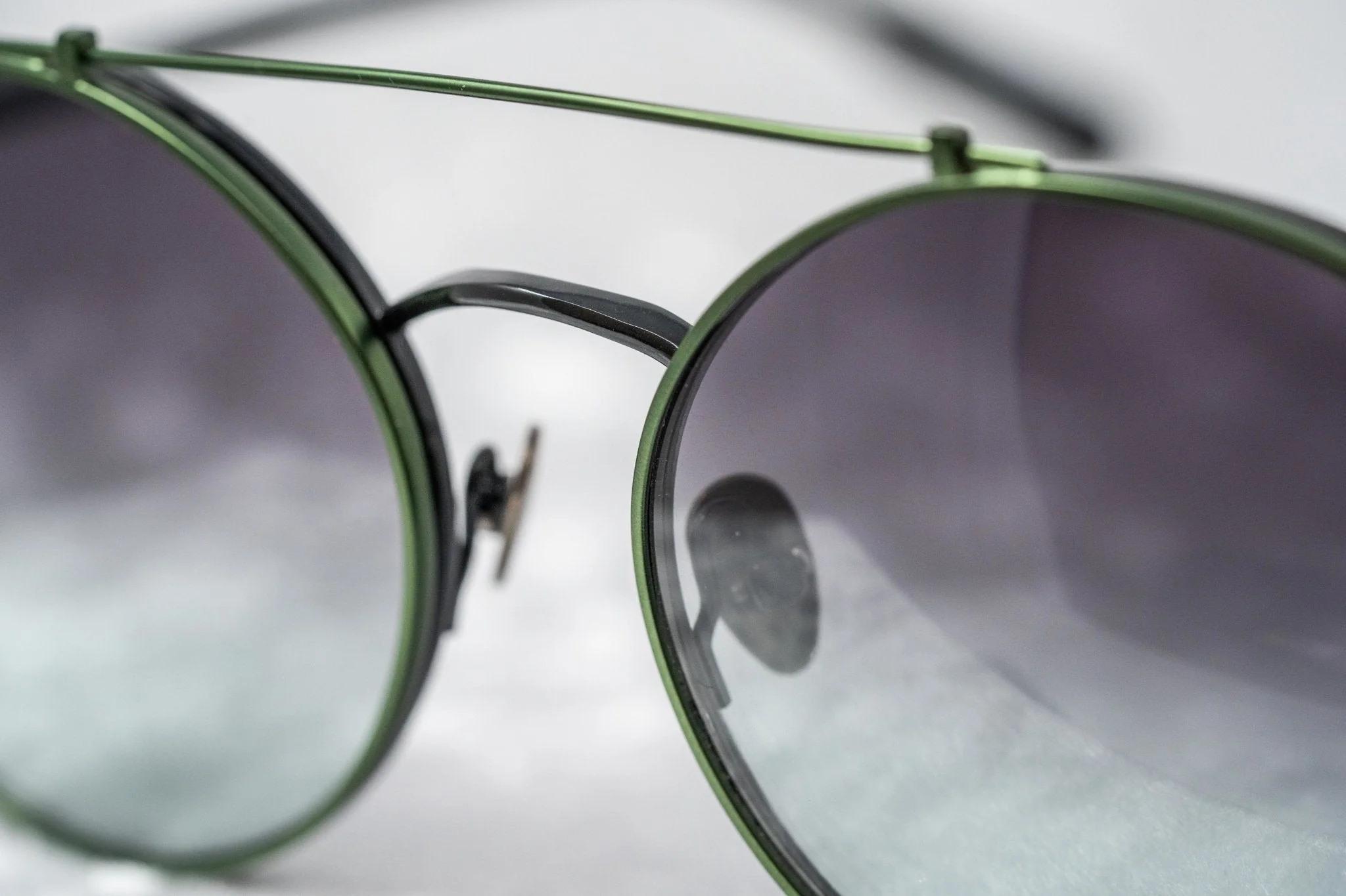 Kris Van Assche Sunglasses Round Black and Green - Image 6