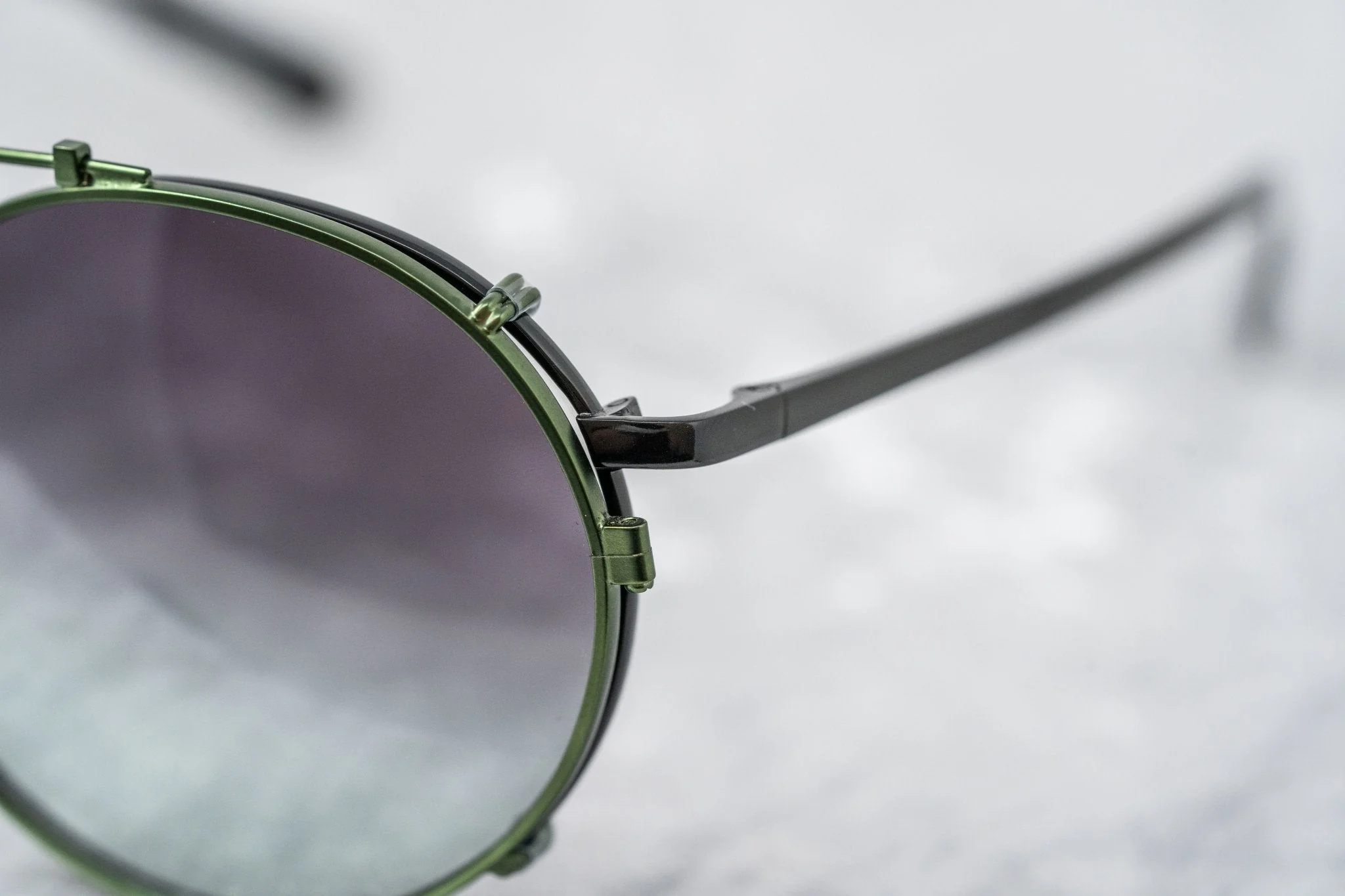 Kris Van Assche Sunglasses Round Black and Green - Image 7