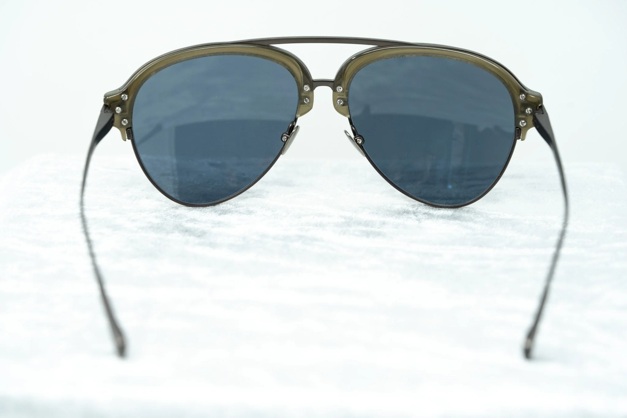 Kris Van Assche Sunglasses Grey and Gold - Image 6