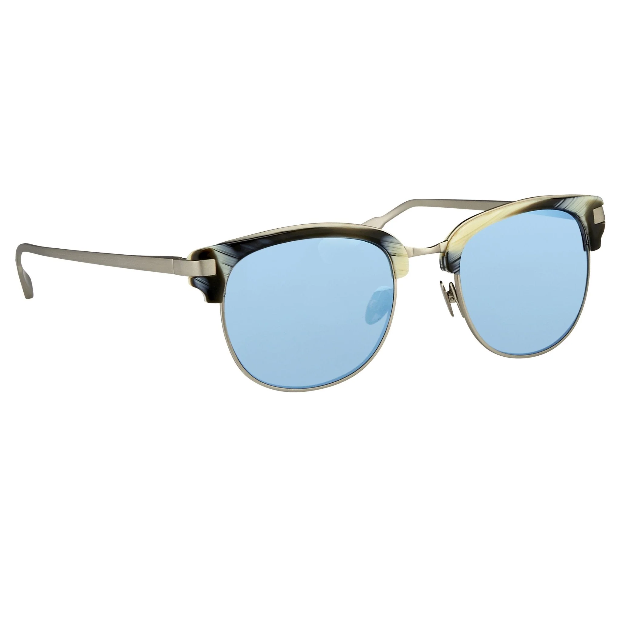 Kris Van Assche Sunglasses D-Frame Brown and Blue - Image 3