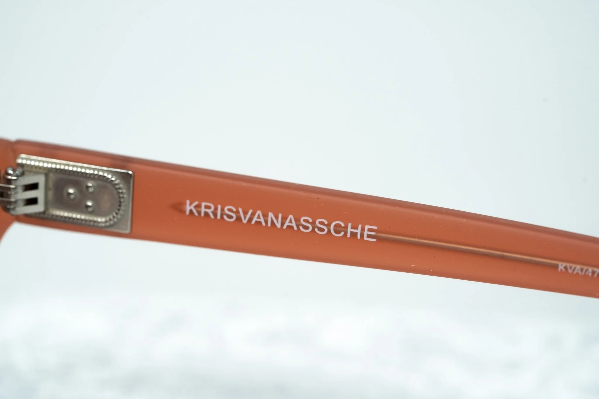 Kris Van Assche Sunglasses D-frame Orange and Grey - Image 12