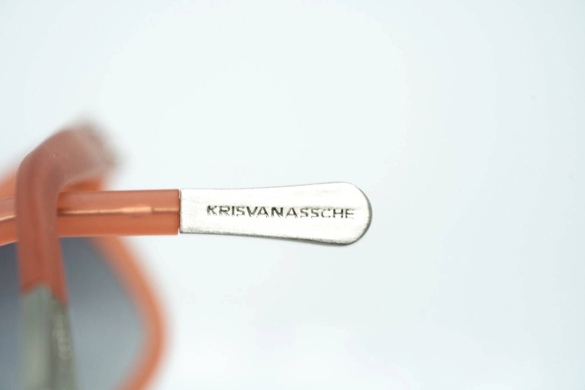 Kris Van Assche Sunglasses D-frame Orange and Grey - Image 13