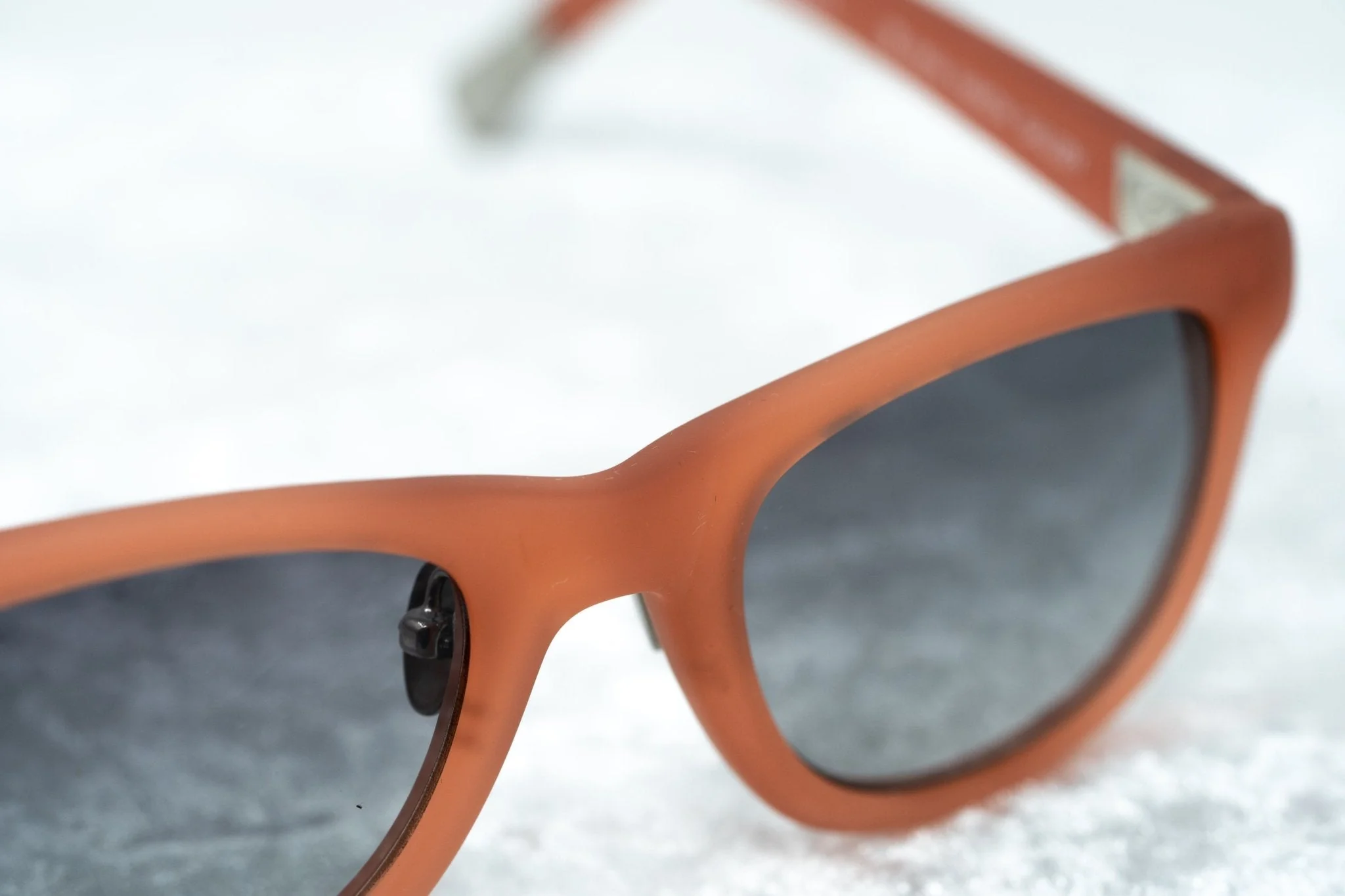 Kris Van Assche Sunglasses D-frame Orange and Grey - Image 8