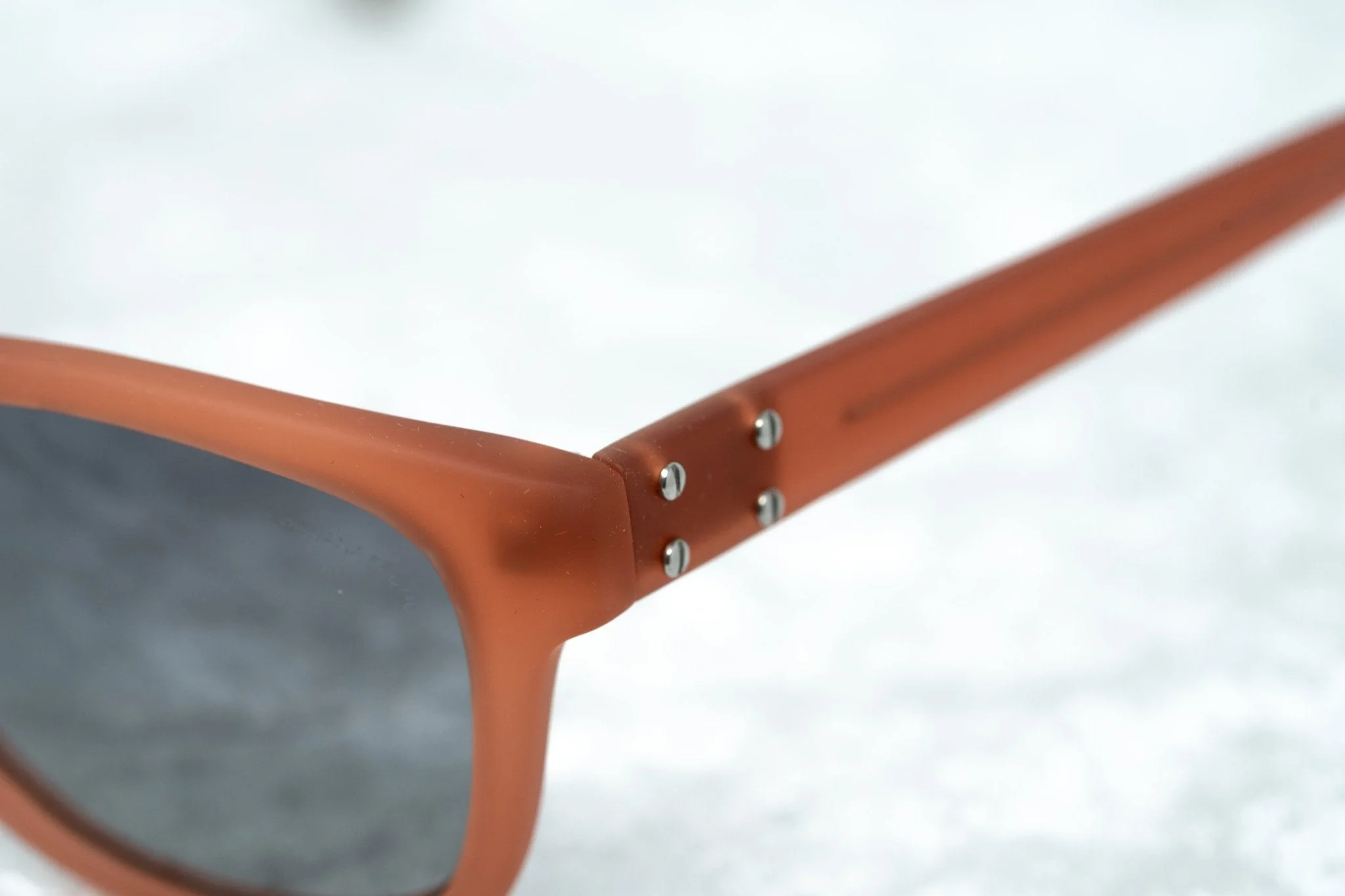 Kris Van Assche Sunglasses D-frame Orange and Grey - Image 9