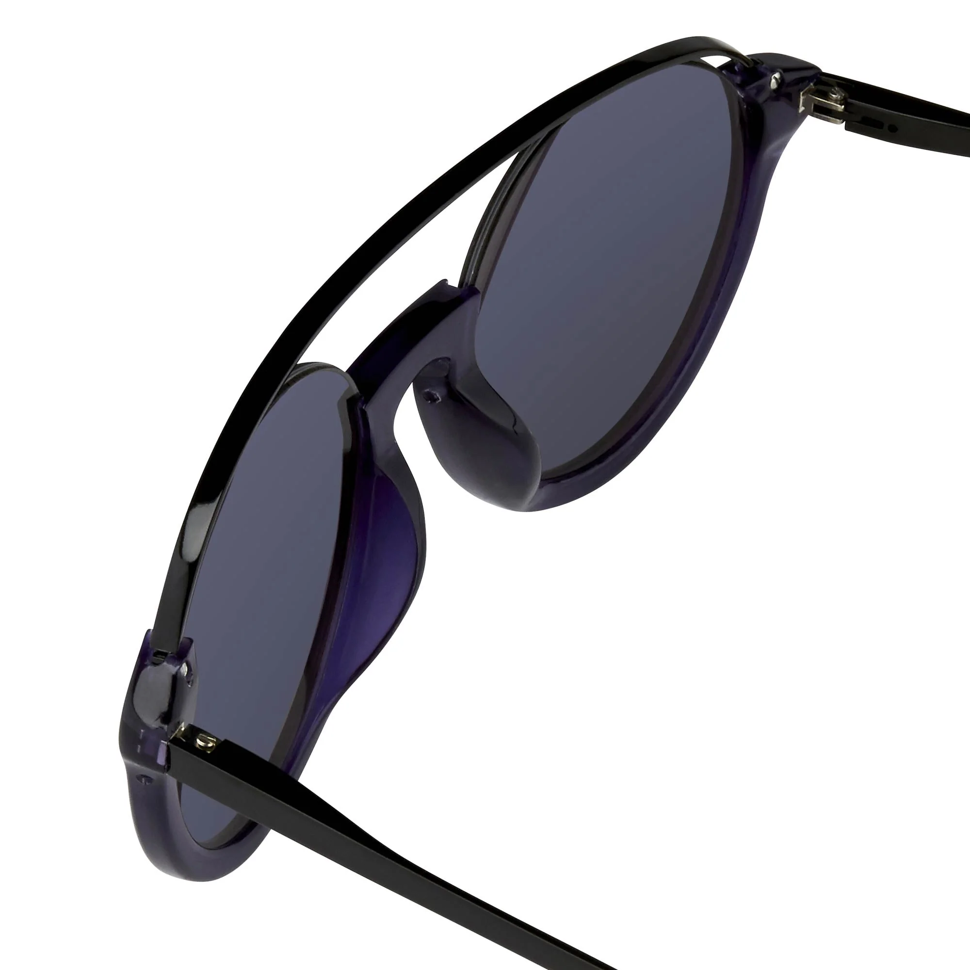 Kris Van Assche Sunglasses Round Black and Blue - Image 2