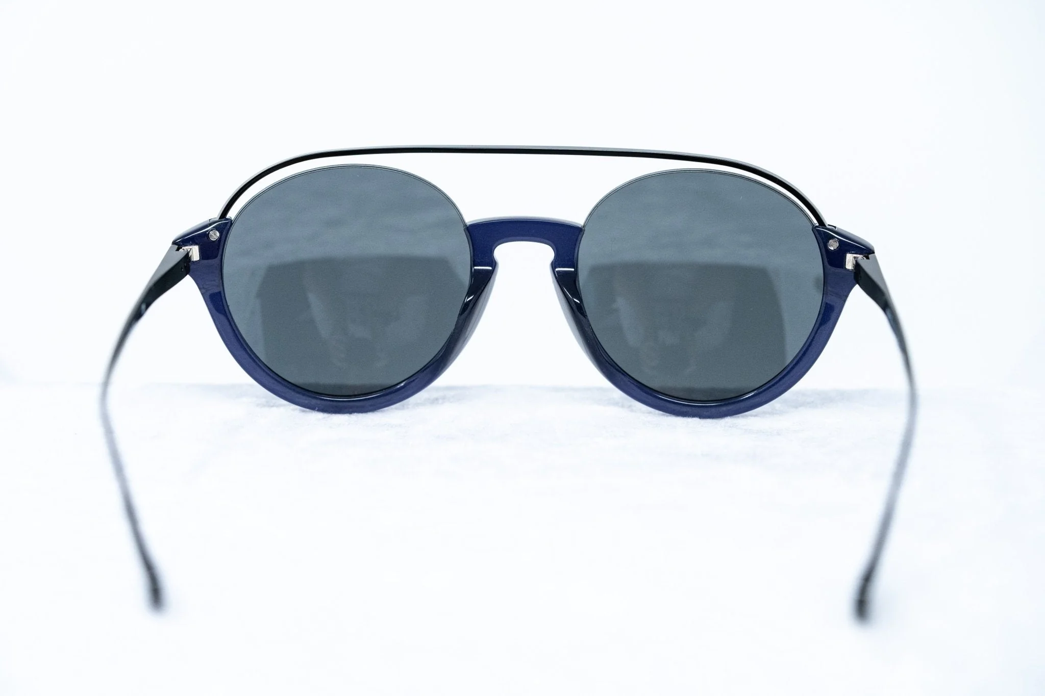 Kris Van Assche Sunglasses Round Black and Blue - Image 6