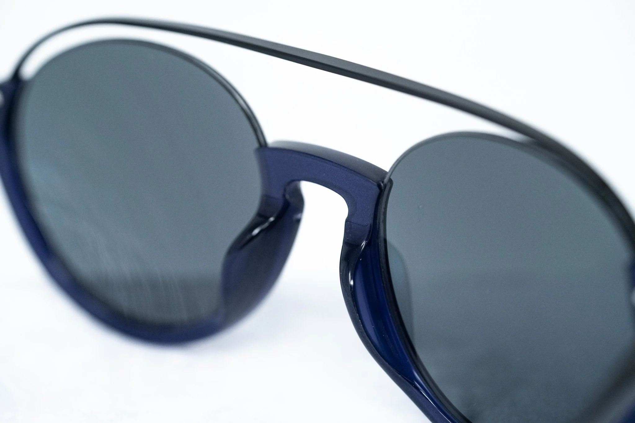 Kris Van Assche Sunglasses Round Black and Blue - Image 7