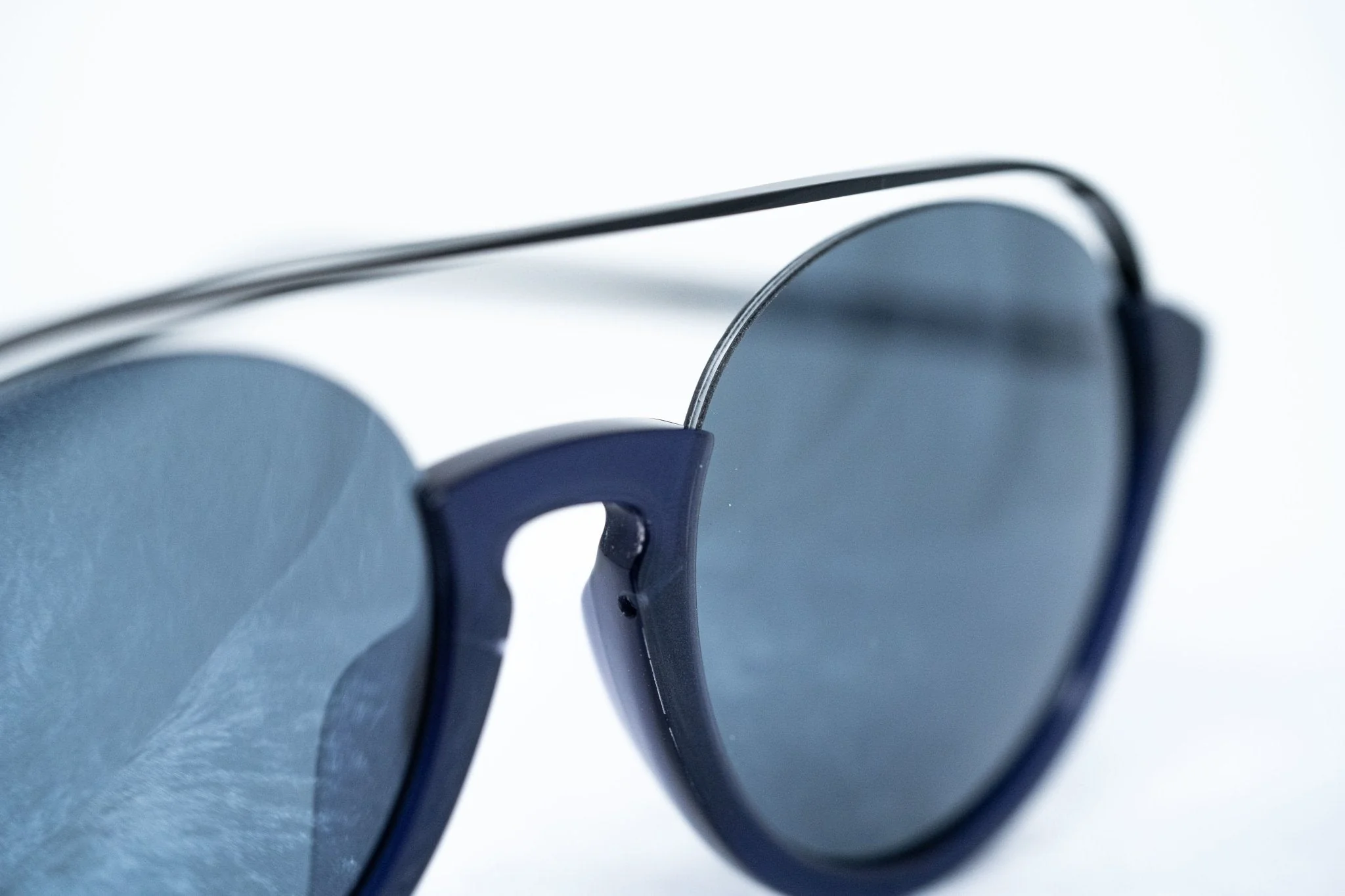 Kris Van Assche Sunglasses Round Black and Blue - Image 8
