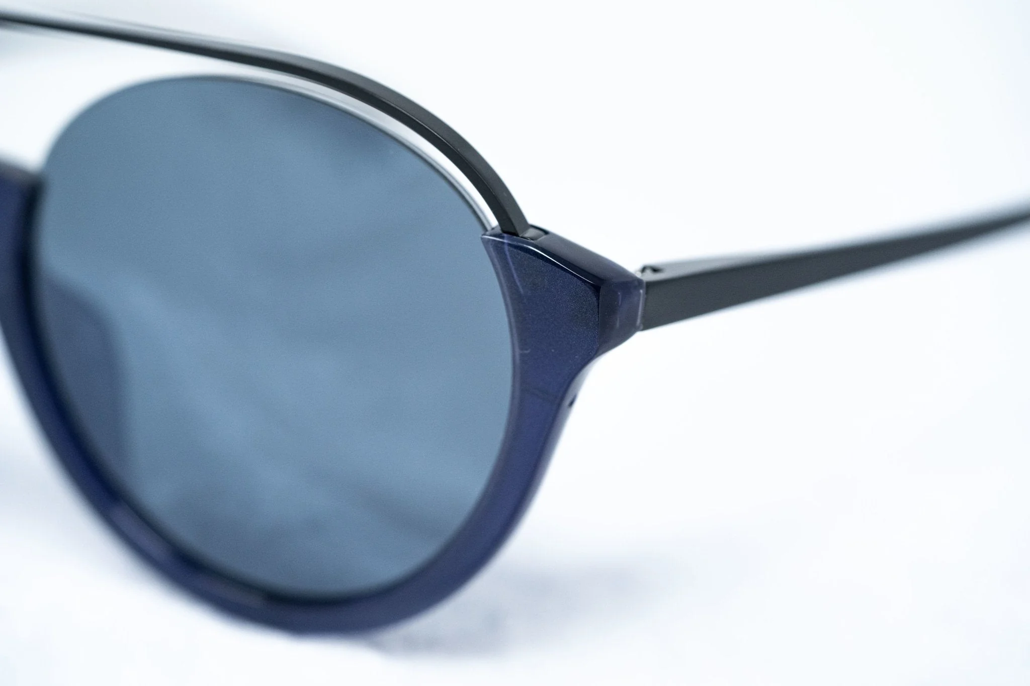 Kris Van Assche Sunglasses Round Black and Blue - Image 9